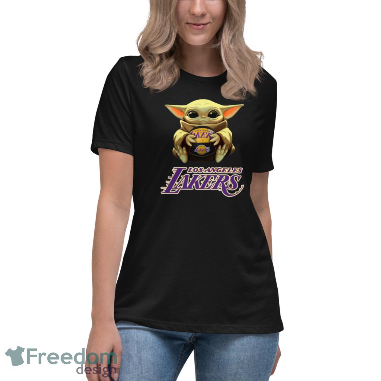 Los Angeles Lakers Women's NBA Long Sleeve Baby Jersey Crew Neck Tee