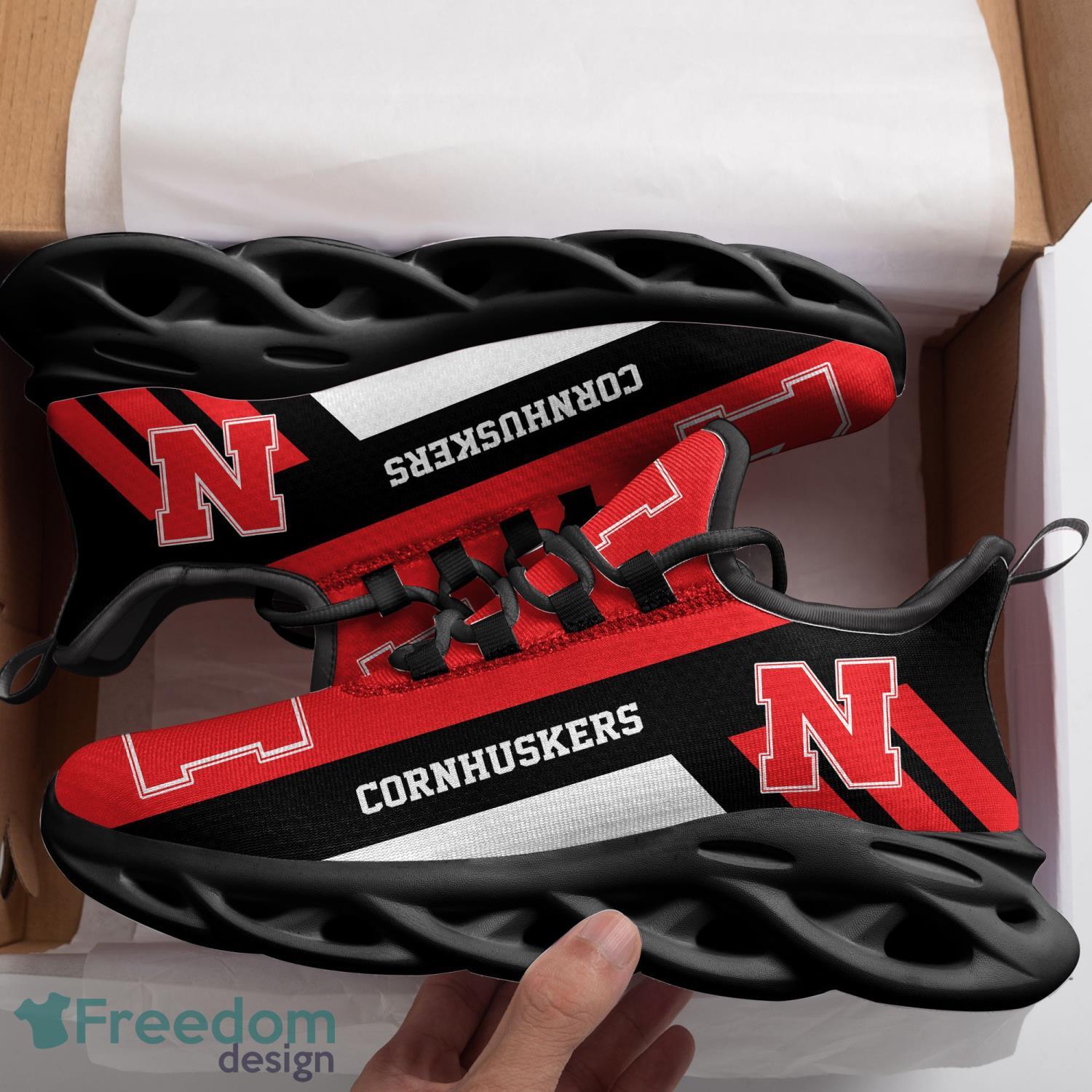 Nebraska Cornhuskers NCAA2 Max Soul Shoes Running Sneakers Football Fans -  YesItCustom