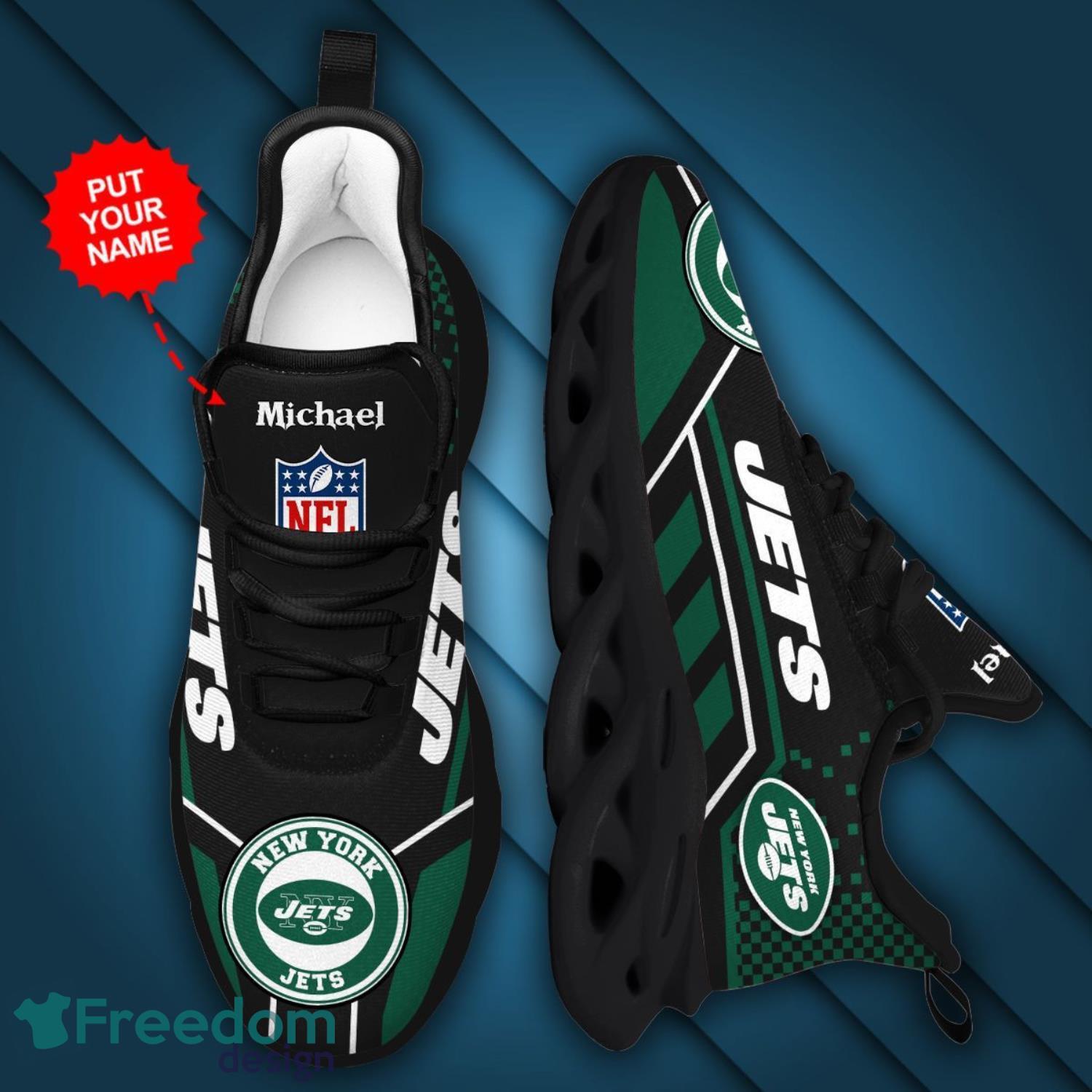 New York Jets NFL Clunky Max Soul Shoes Custom Name Unique Gift For Fans -  Freedomdesign