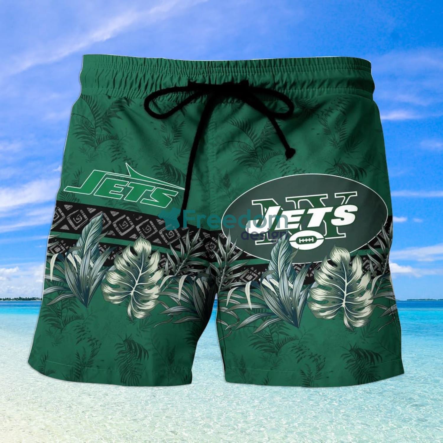 Personalized New York Jets NFL Hawaiian Shirt, beach shorts