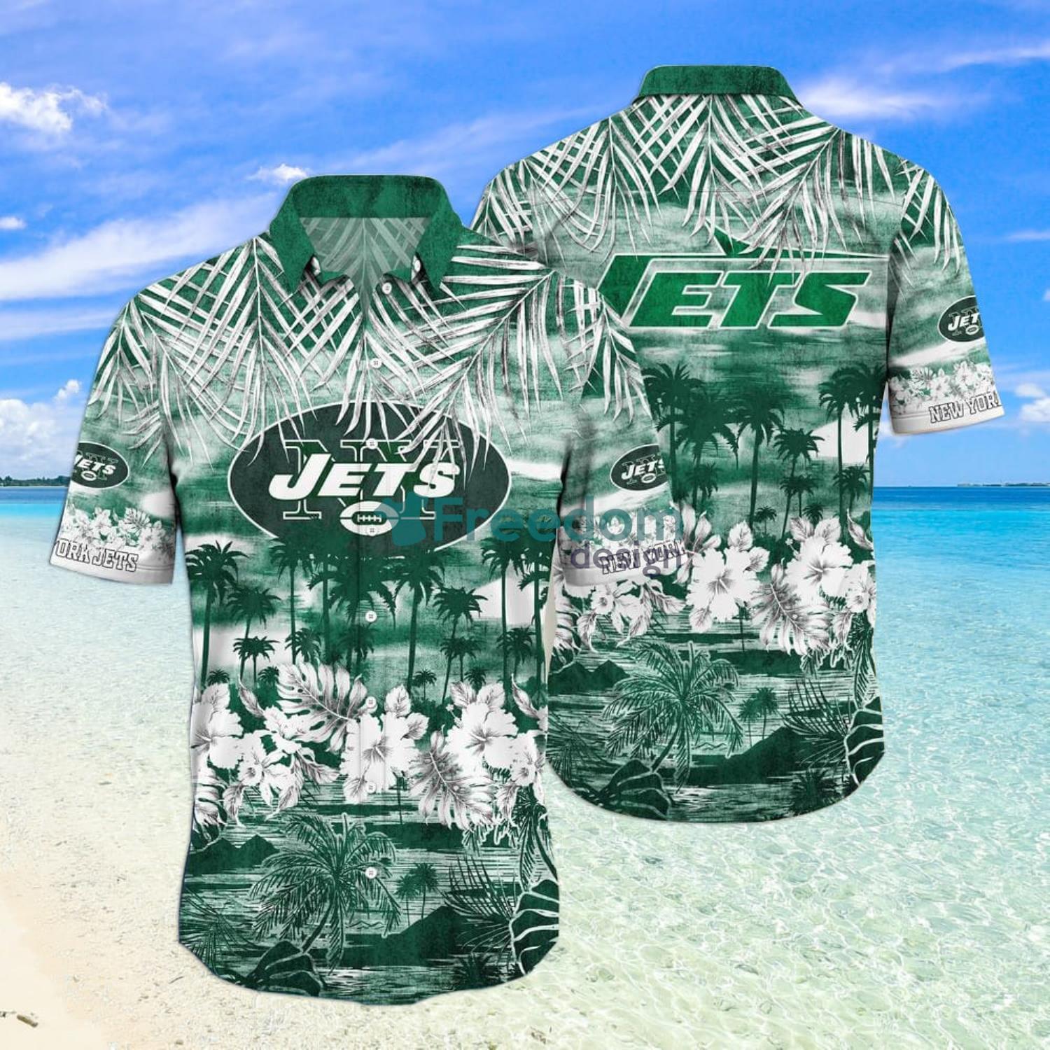 New York Jets Hawaiian Shirt And Short - Freedomdesign