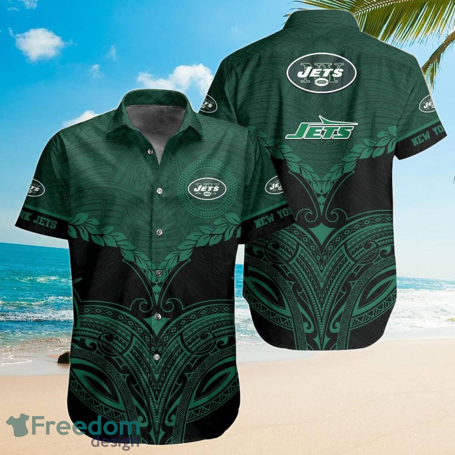 Personalized New York Jets NFL Hawaiian Shirt, beach shorts