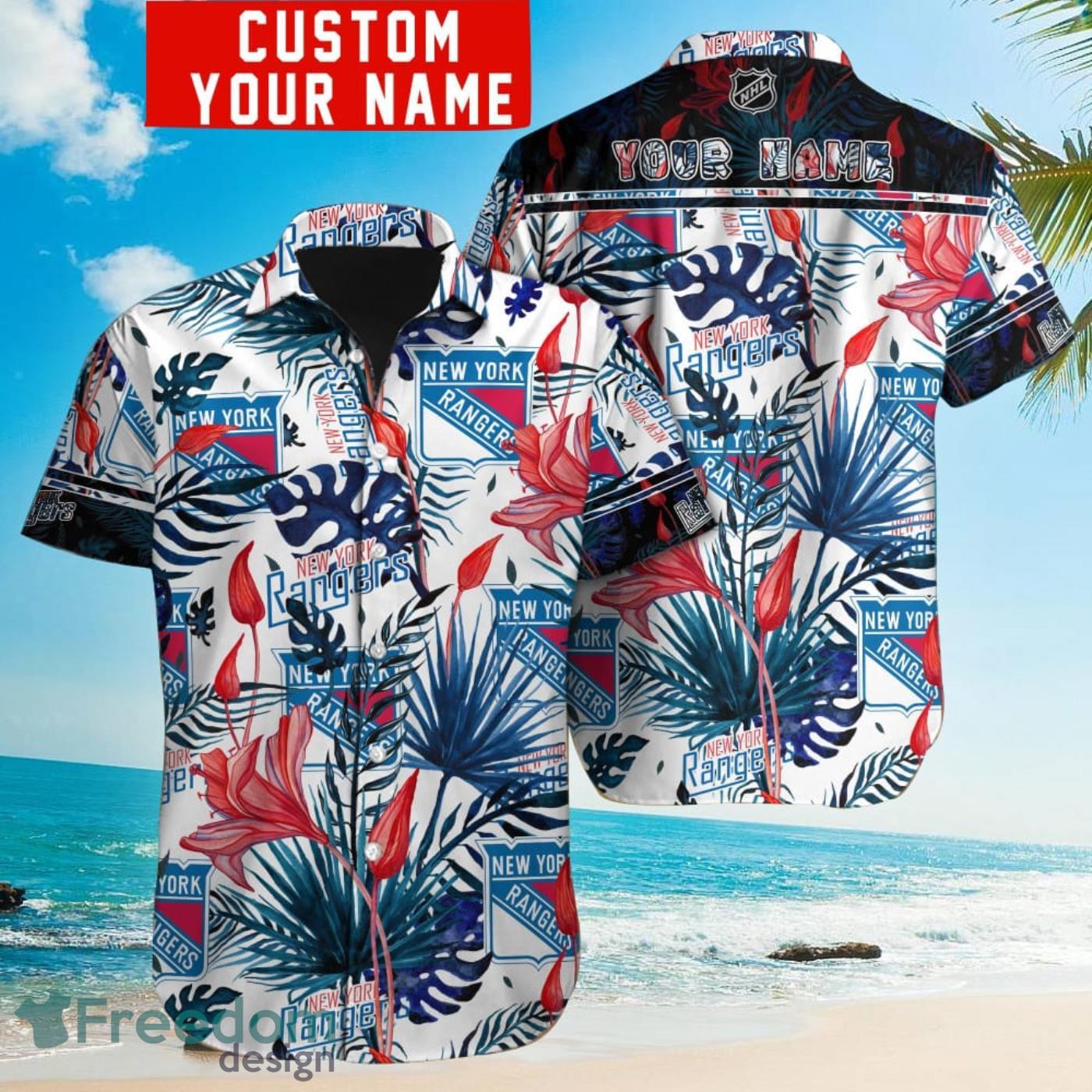 New York Rangers NHL Hawaiian Shirt Lush Greenerytime Aloha Shirt - Trendy  Aloha