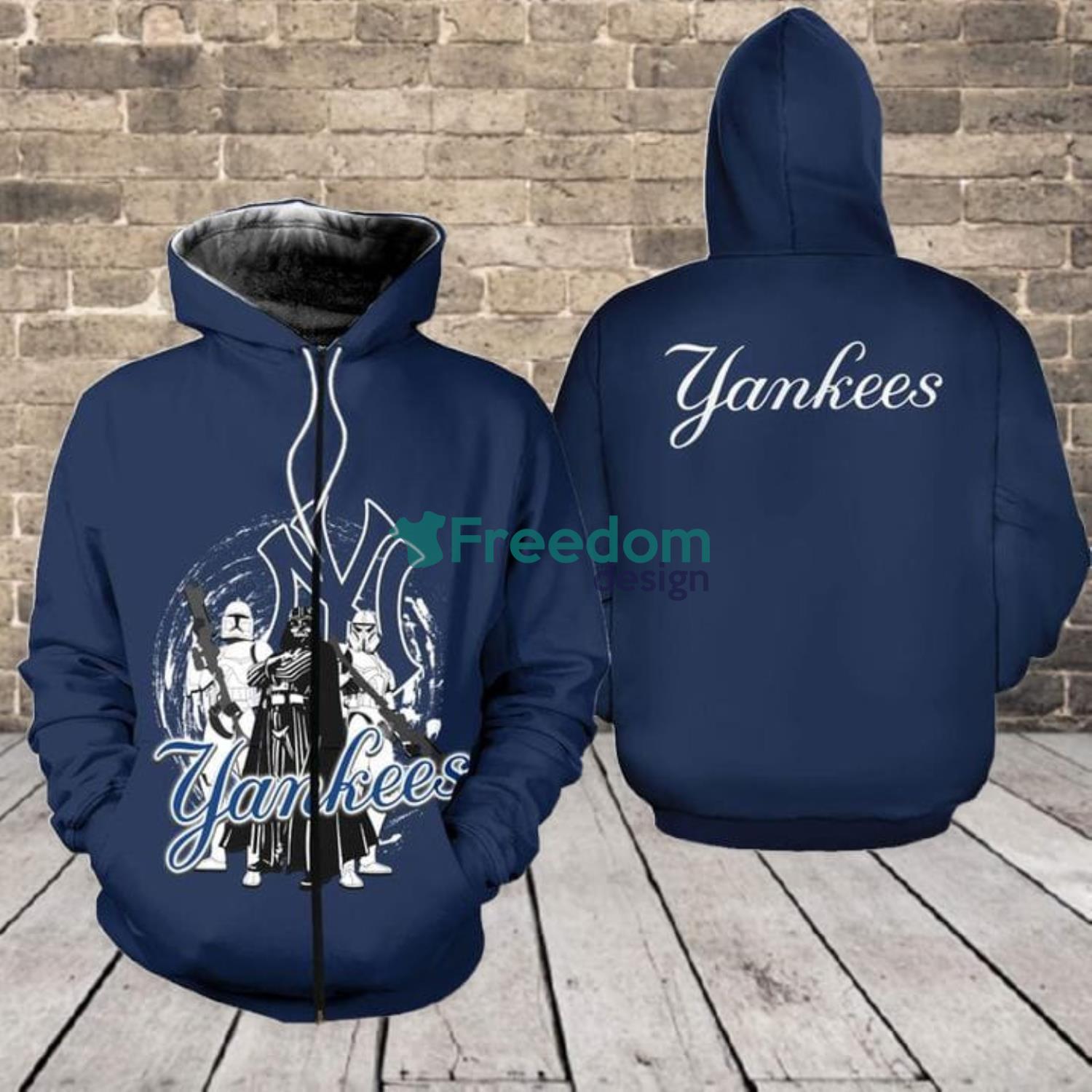 New York Yankees Star Wars Hoodie Zip Hoodie For Fans - Freedomdesign