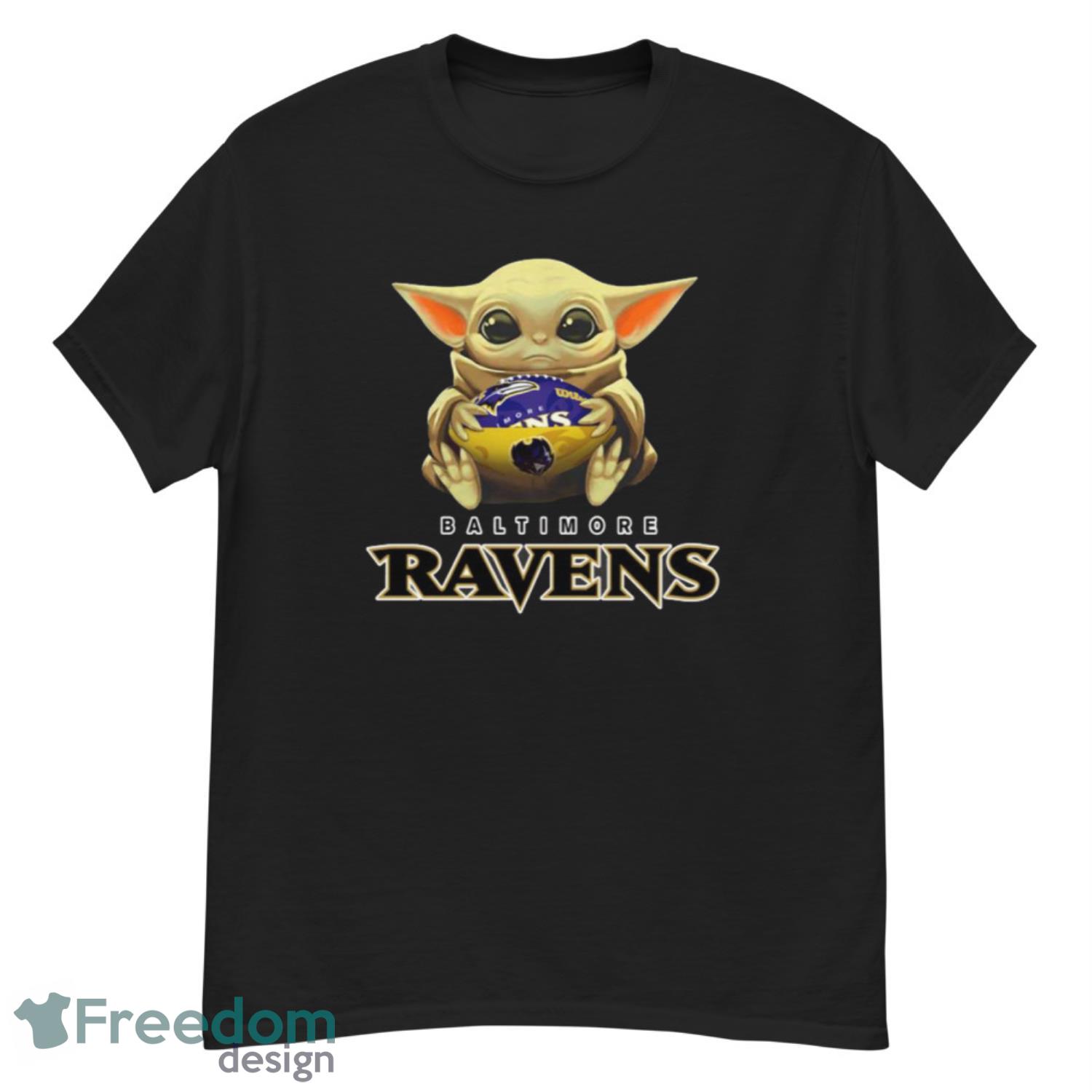 Baltimore Ravens X Baby Yoda Lover Baby Yoda T Shirt Hoodie Jersey 3D Polo  Shirt