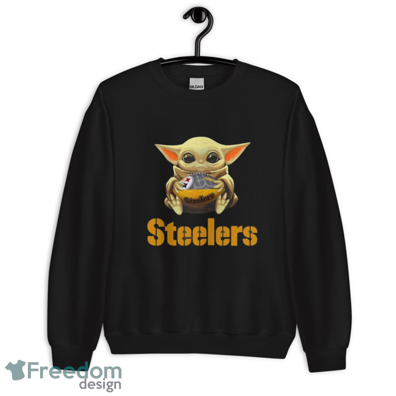 Baby Yoda Pittsburgh Steelers NFL ball Star Wars t-shirt by To-Tee