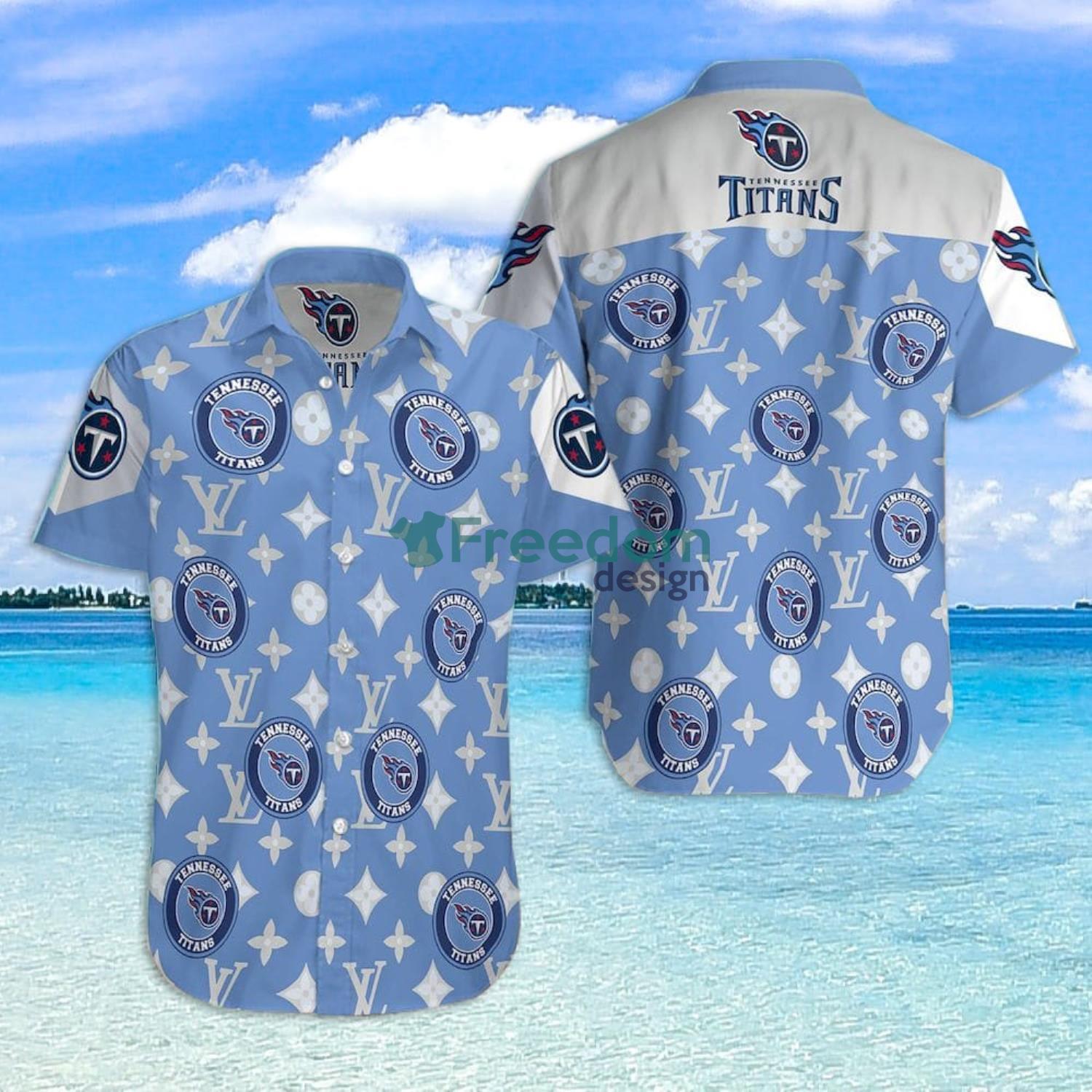 NFL Tampa Bay Buccaneers Louis Vuitton Logo Pattern Hawaiian Shirt