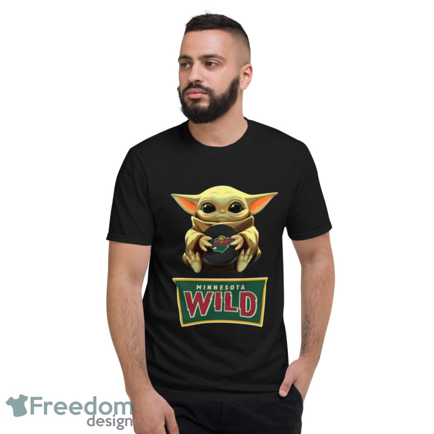 NHL Hockey Minnesota Wild Star Wars Baby Yoda Shirt T Shirt