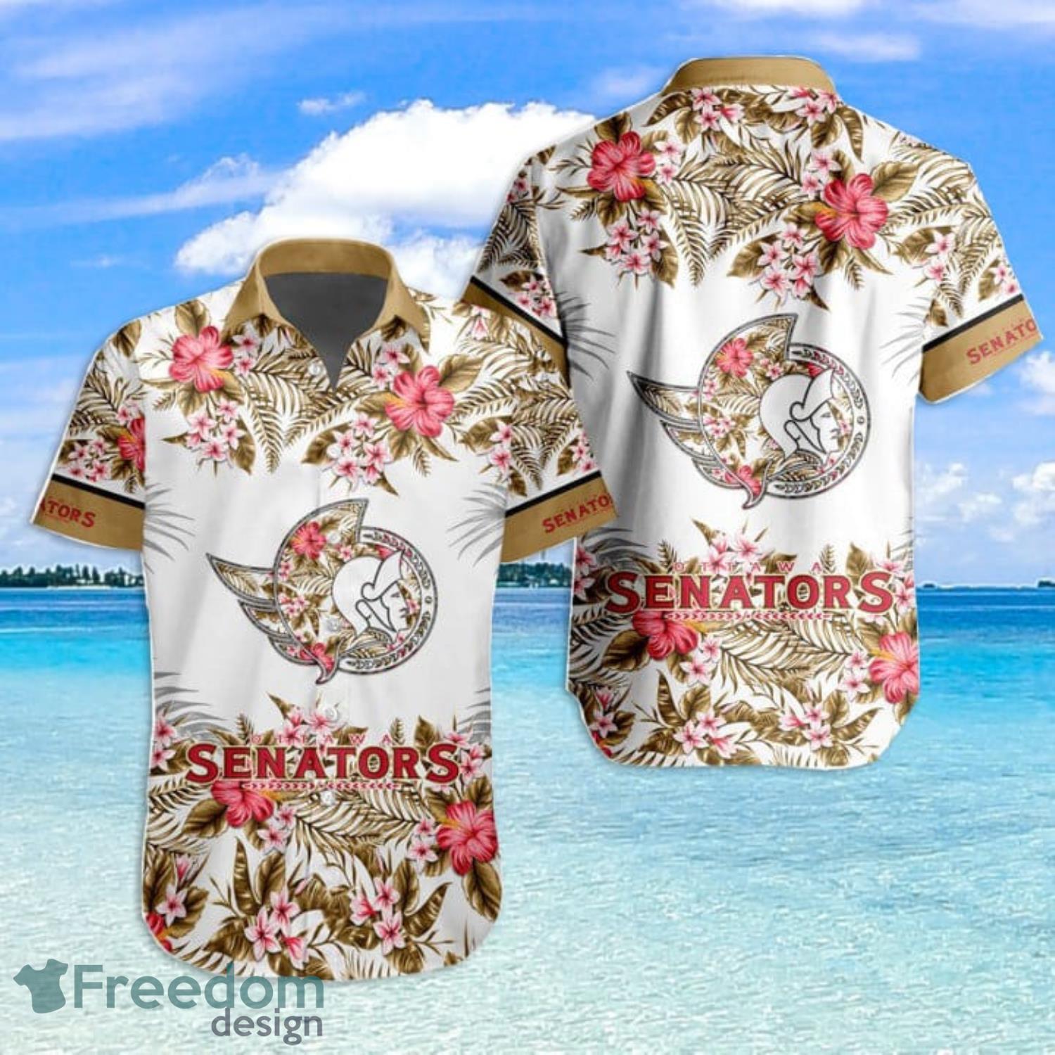 NHL Teams Ottawa Senators Logo Floral Baseball Jersey Shirt For Fans -  Freedomdesign