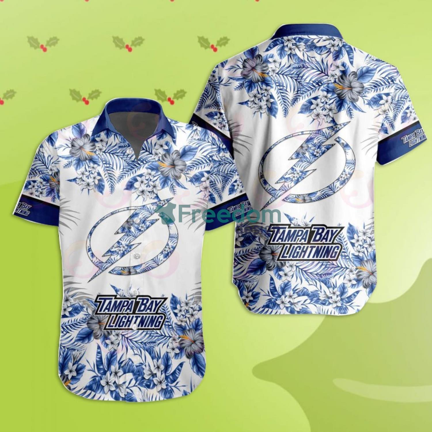 Tampa Bay Lightning NHL Flower Hawaiian Shirt Great Gift For Fans -  Freedomdesign