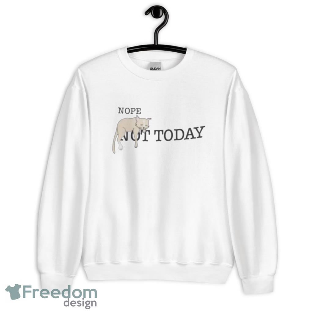 Nope Not Today Cat T-Shirt Product Photo 2