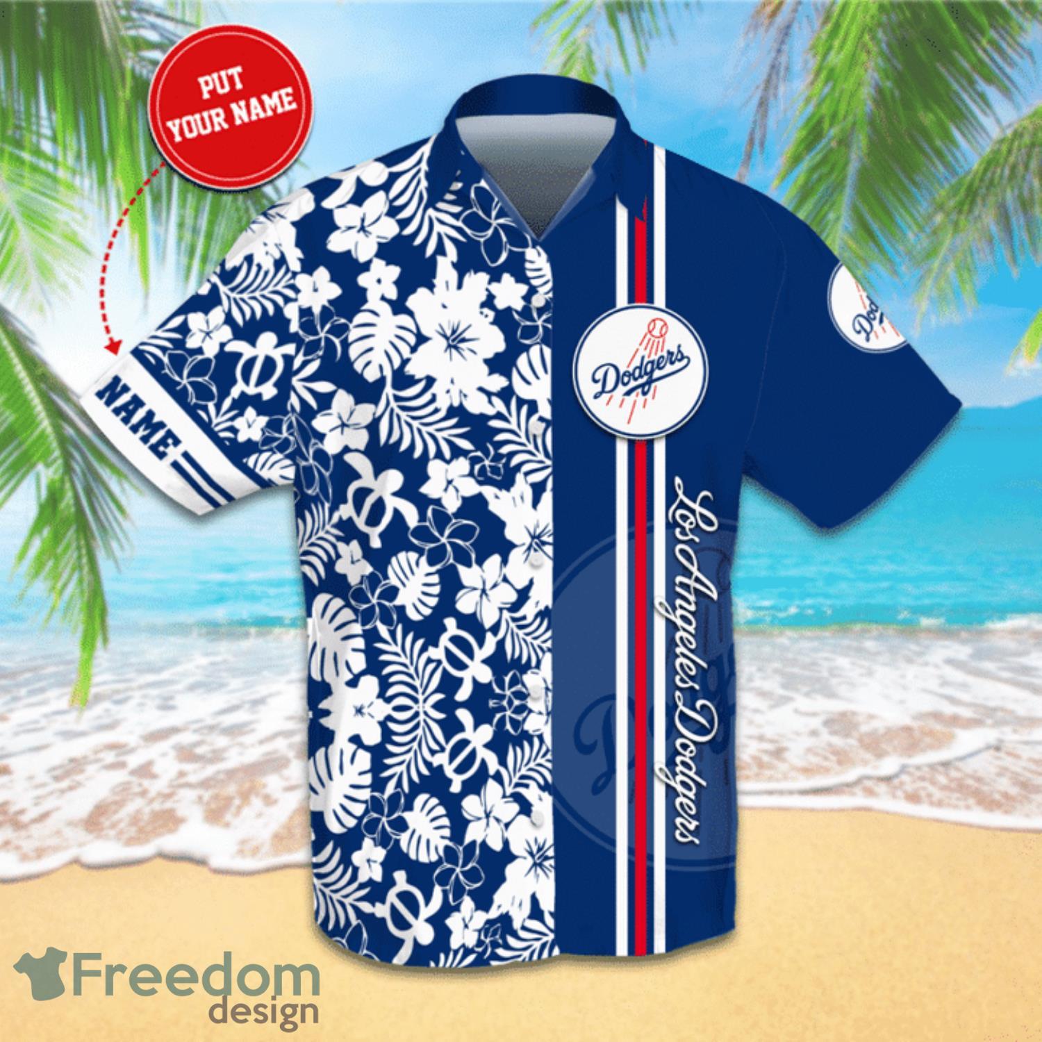 Los Angeles Dodgers Sugar Skull All Players Team Hawaiian Shirt