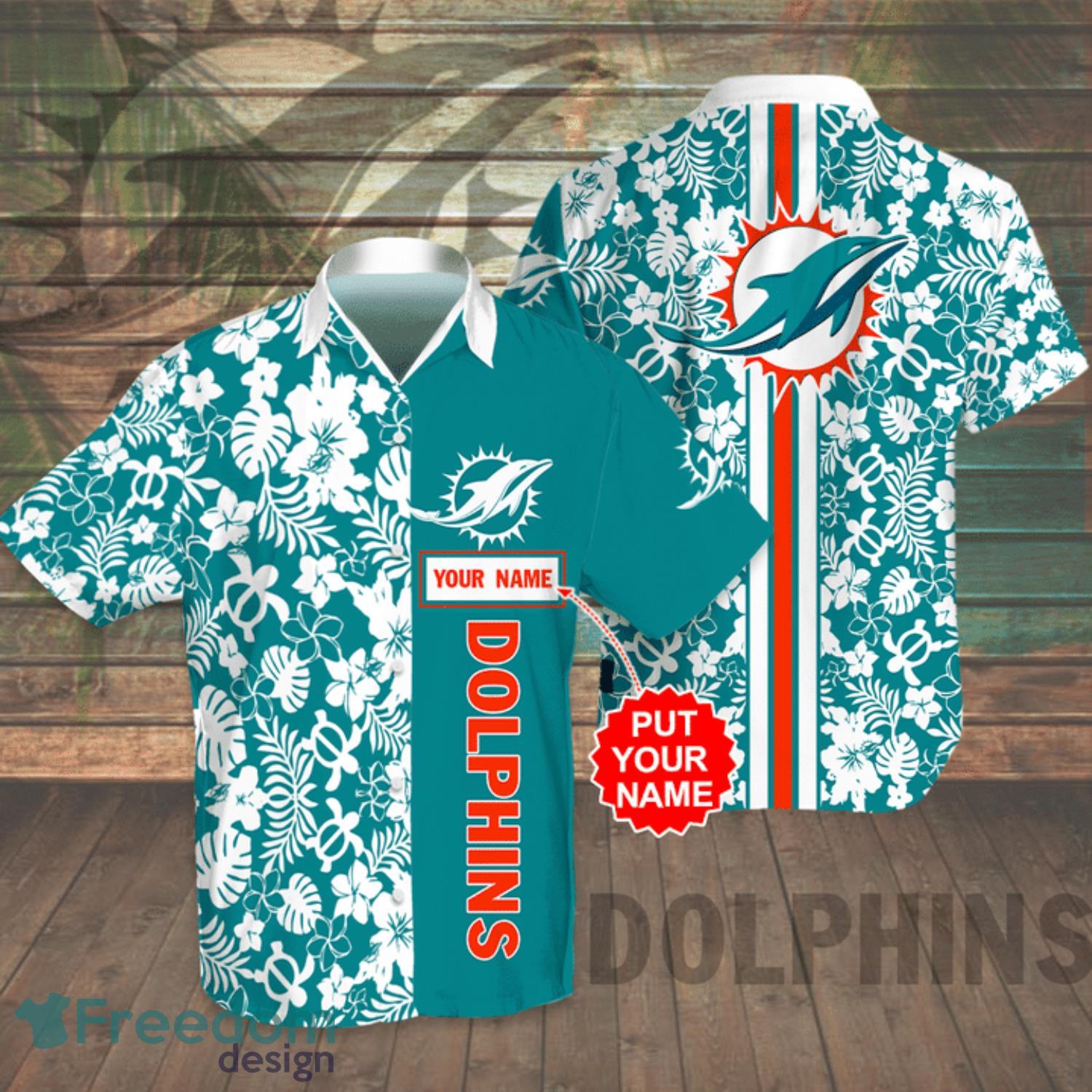 NFL Miami Dolphins Aloha Tropical Hawaiian Shirt - Freedomdesign