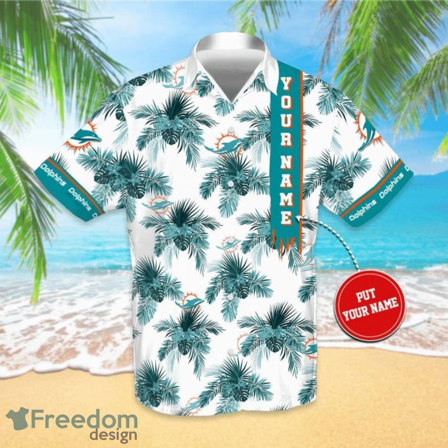 NFL Miami Dolphins Aloha Tropical Hawaiian Shirt - Freedomdesign