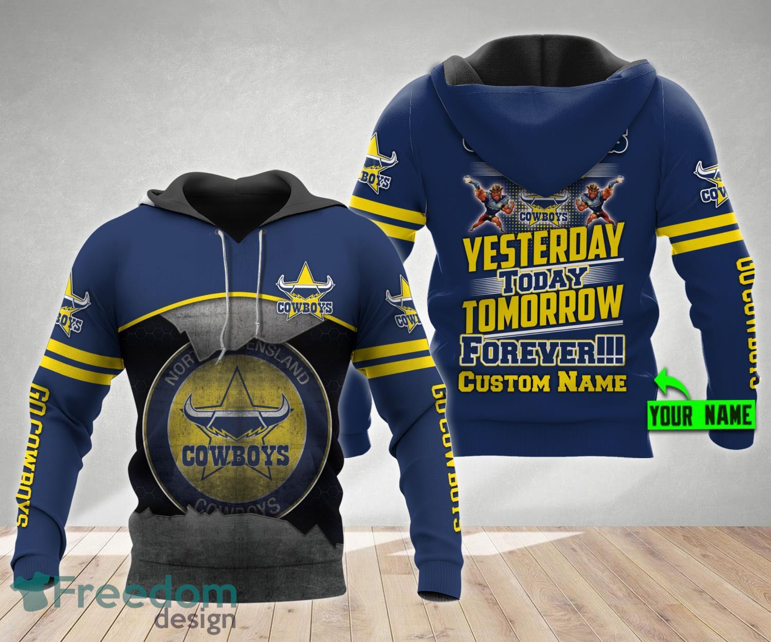 NRL Fans North Queensland Cowboys Logo Jersey Baseball Shirt For Men And  Women - Freedomdesign