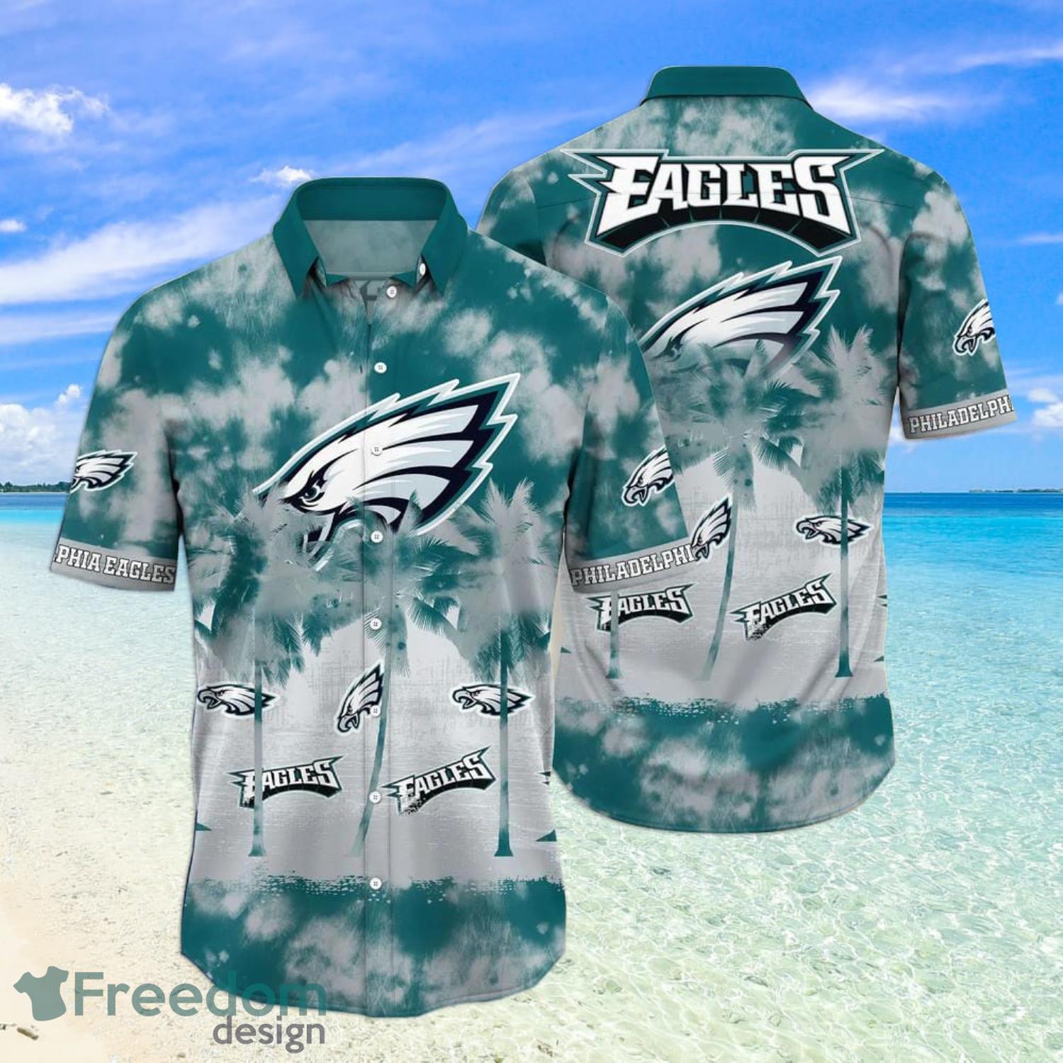 Philadelphia Eagles NFL Logo Combo Hawaiian Shirt And Short Summer