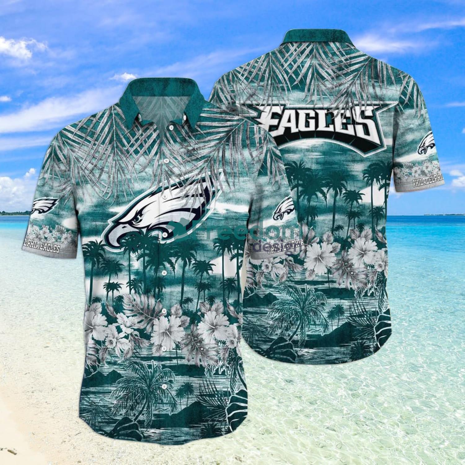 Philadelphia Eagles Flower Hawaiian Shirt And Short