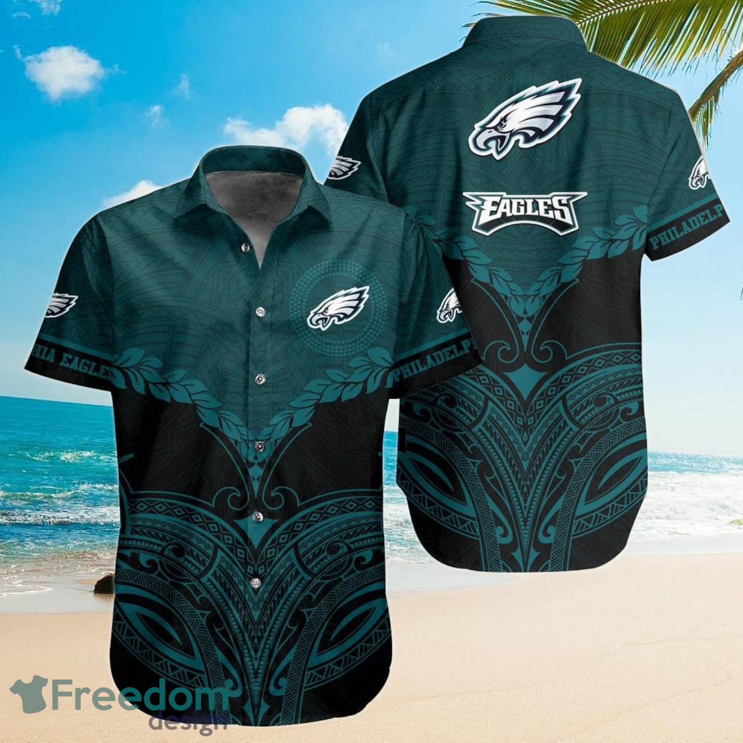 Philadelphia Eagles Hawaiian Shirt And Short - Freedomdesign