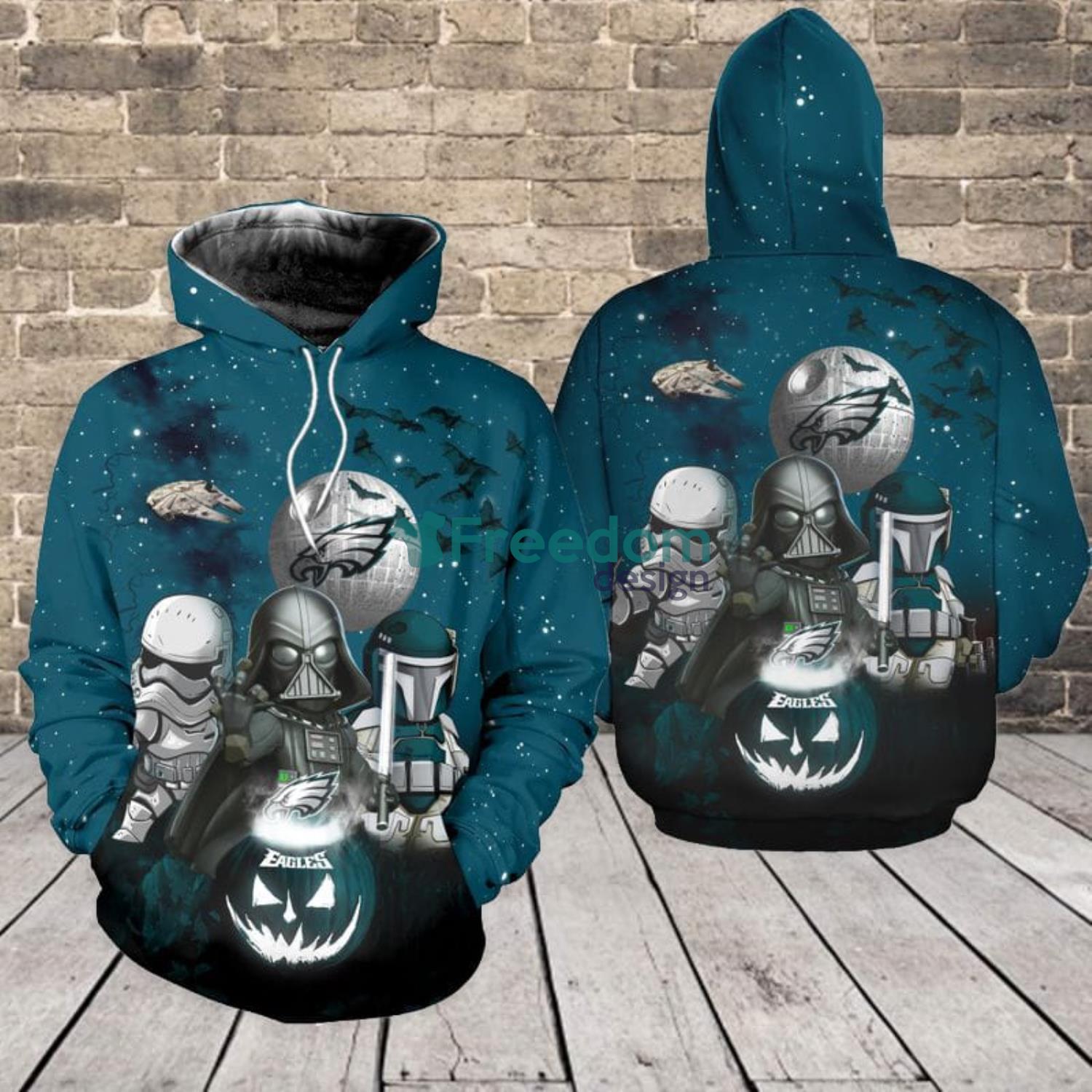 Philadelphia Eagles Tee Shirts 3D Hand Skull For Men And Women -  Freedomdesign