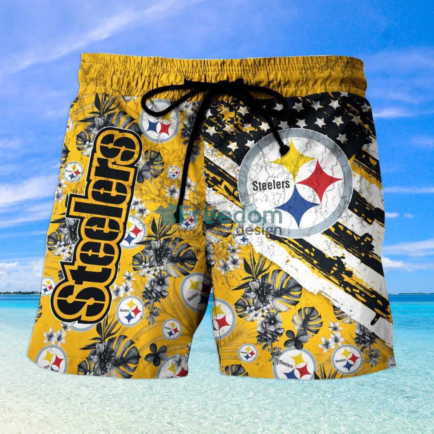 Beach Shirt NFL Pittsburgh Steelers Tropical Hawaiian Shirt 