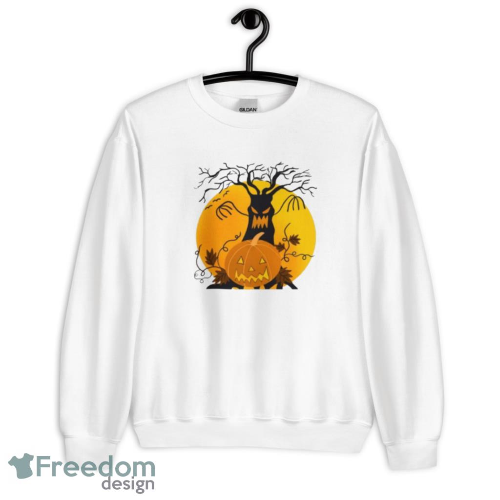 Pumpkin And Ghost Tree Scary Halloween T-Shirt Product Photo 1