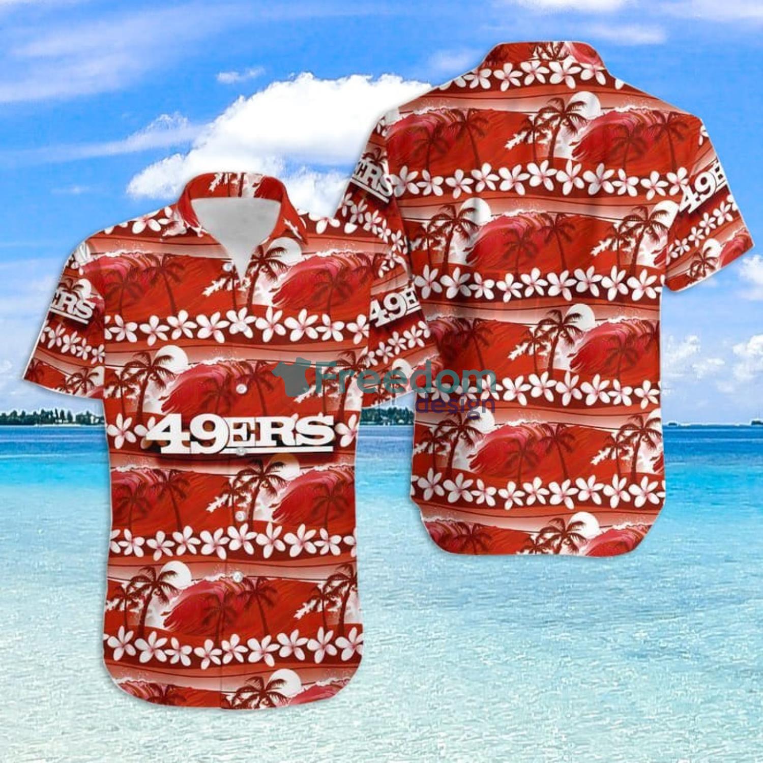 Personalize NFL San Francisco 49ers Polynesian Tattoo Design Hawaiian Shirt