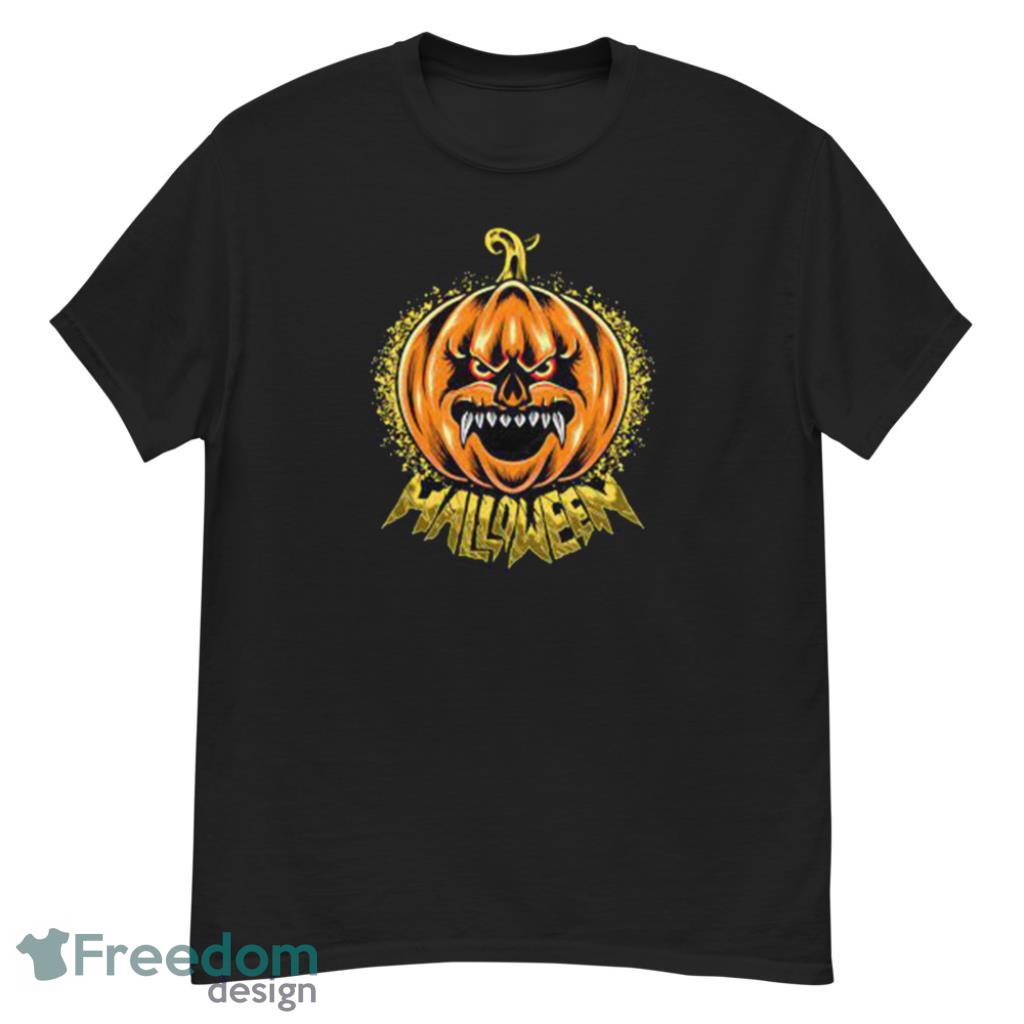 Scary Pumpkin Head Premium Costume Halloween T-Shirt Product Photo 1