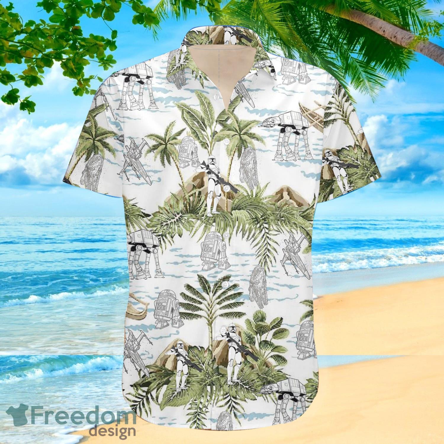 Star Wars Hawaiian Shirt Star Wars Beach Shirt Starwars -  New