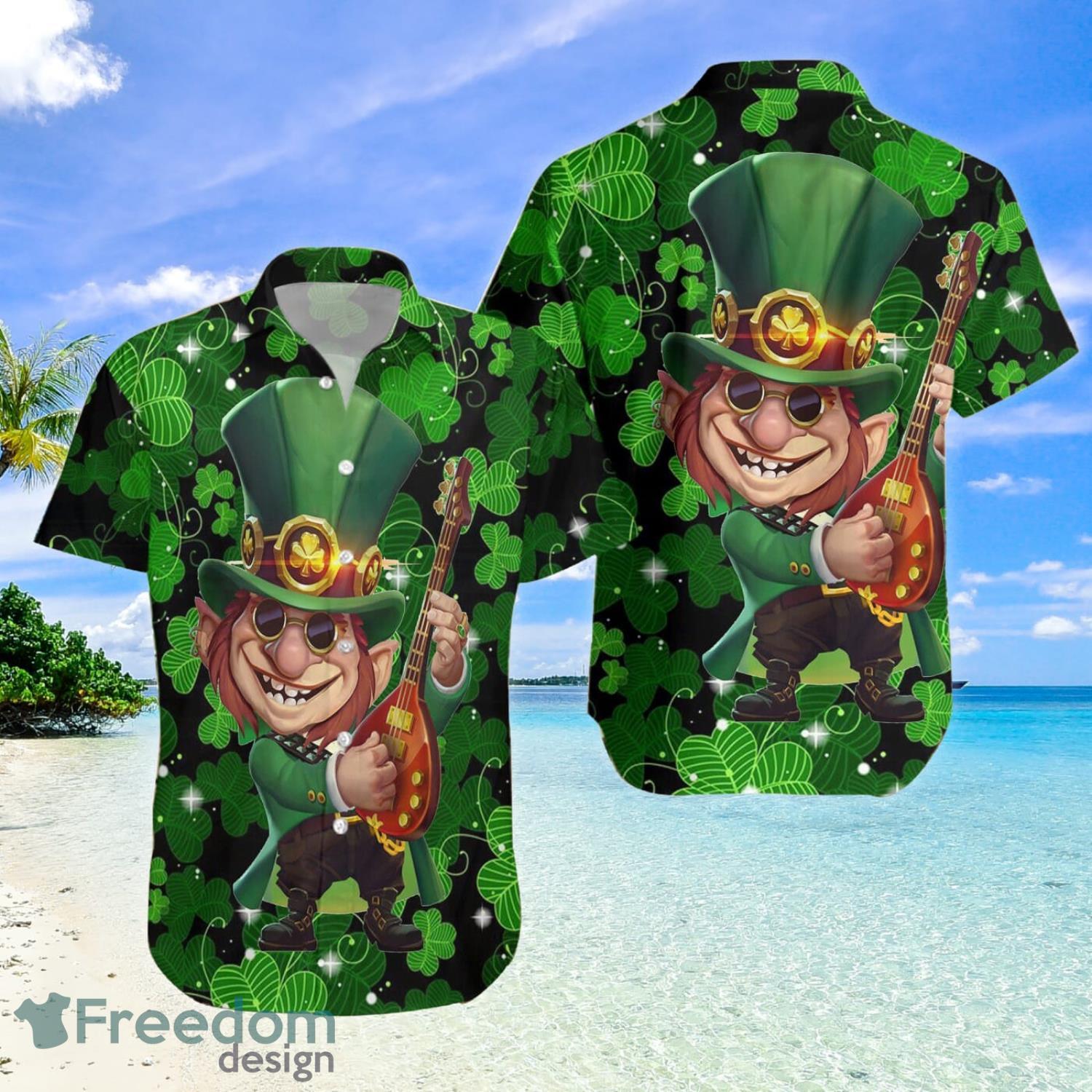 St.Patrick's Day Hawaiian Shirt Irish Green Hawaiian Shirt Shamrock Hawaiian Shirt image St.Patrick's Day Hawaiian Shirt Irish Green Hawaiian Shirt Shamrock Hawaiian Shirt