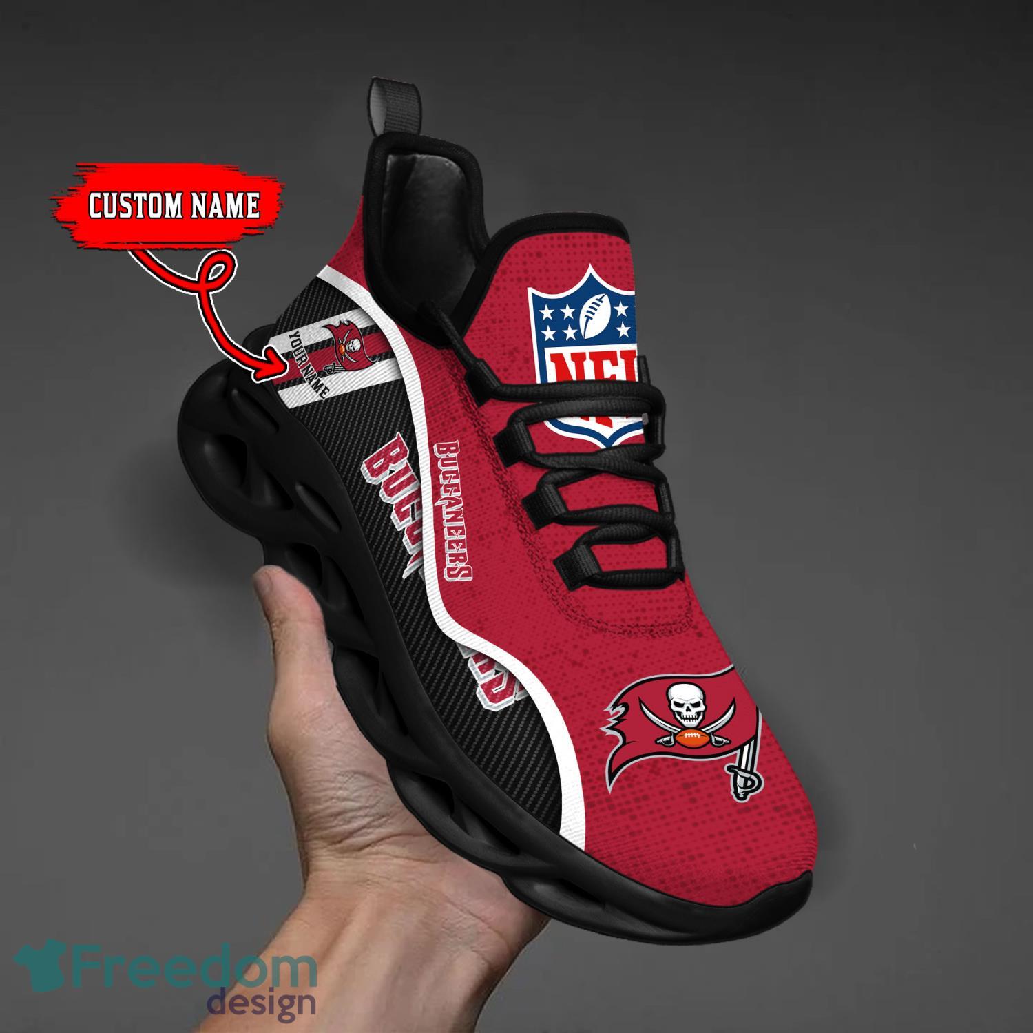 Tampa Bay Buccaneers Custom Name Men And Women Max Soul Shoes Product Photo 5 Tampa Bay Buccaneers Custom Name Men And Women Max Soul Shoes Product Photo 5