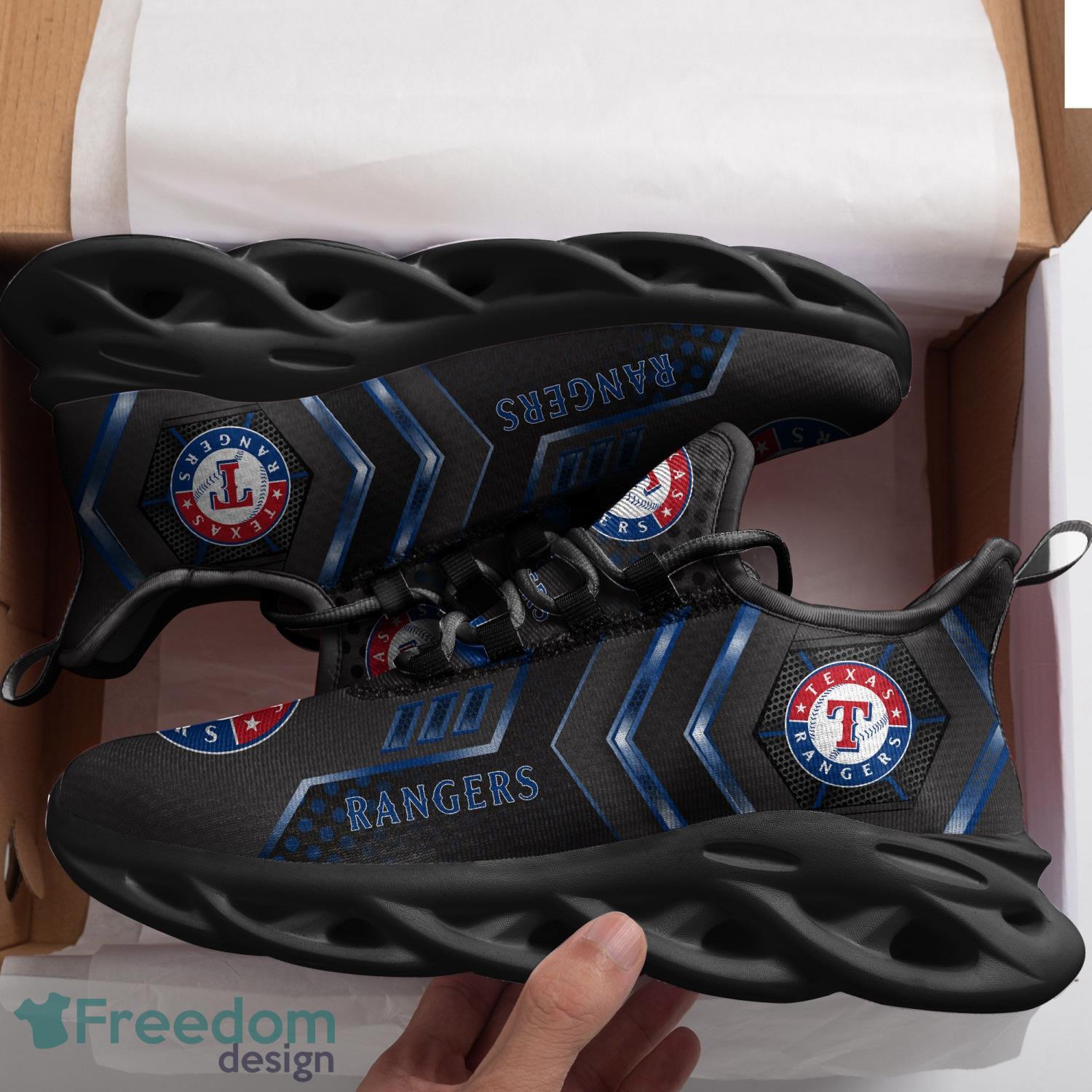 Custom Name Shoes Texas Rangers Running Max Soul Shoes For Men And