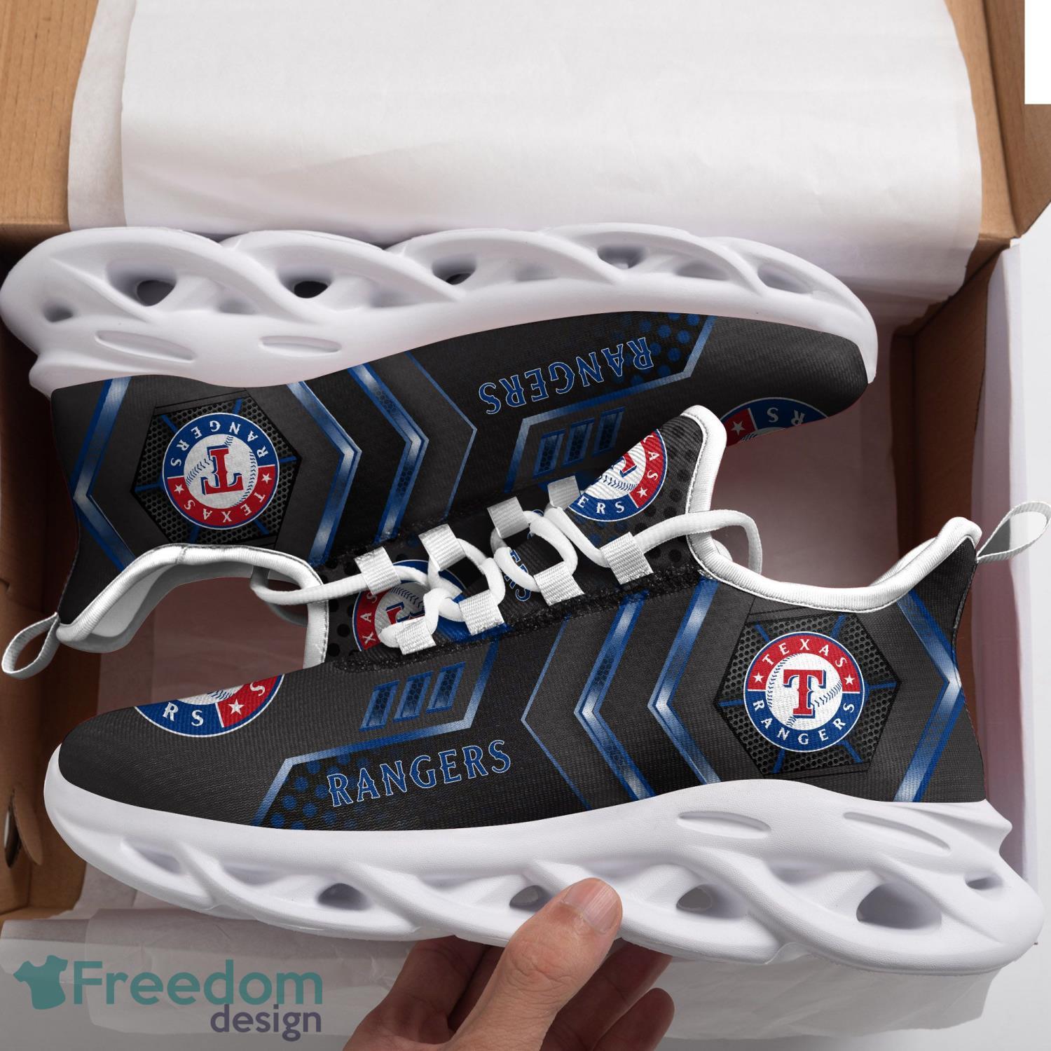 Custom Name Shoes Texas Rangers Running Max Soul Shoes For Men And