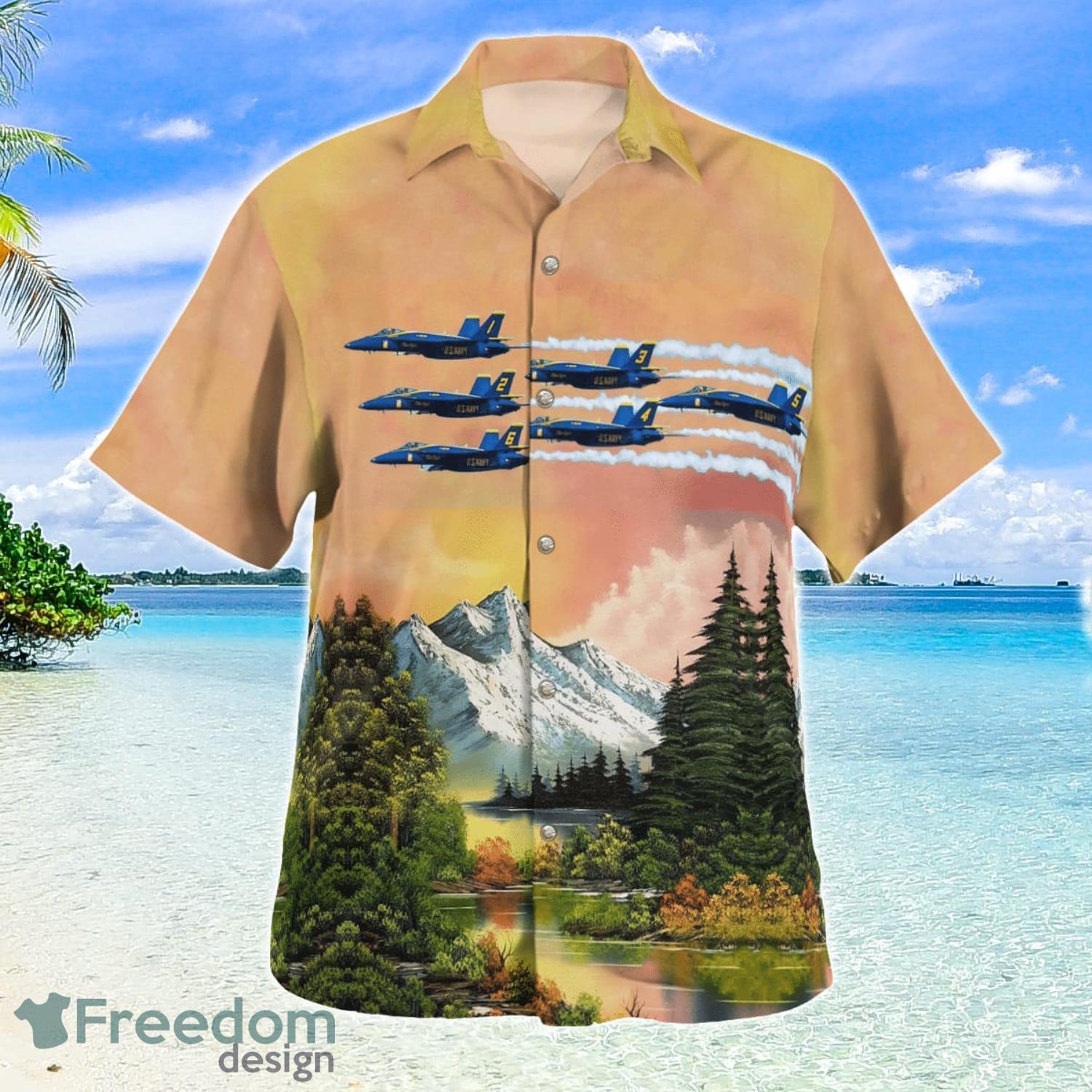 US Navy Blue Angels Hawaiian Shirt All Over Print Summer 2023 Gift