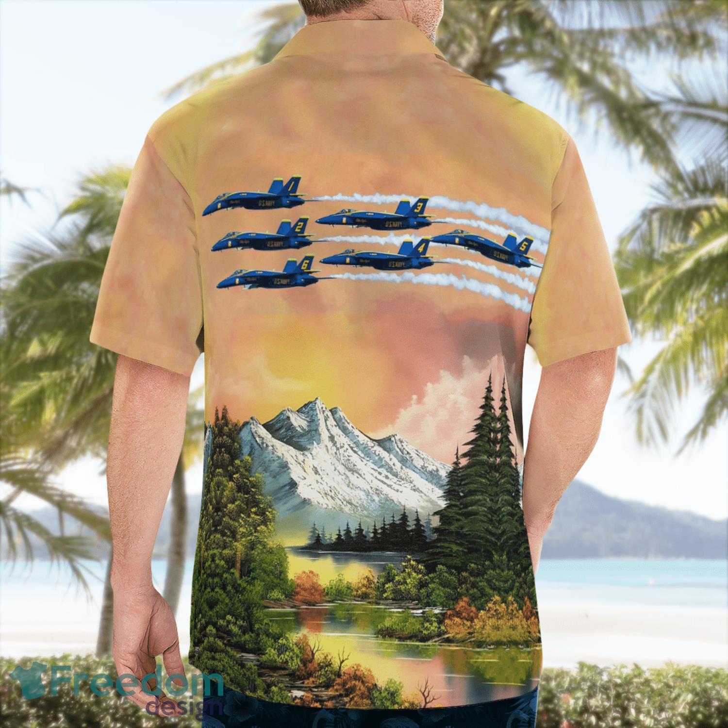 The U.s. Navy Blue Angels Hawaiian Shirt