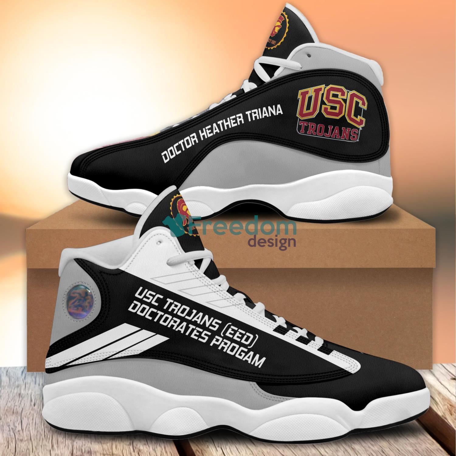 USC Doctor Heather Triana Shoes Sneakers Air Jordan 13 For Fans Product Photo 1