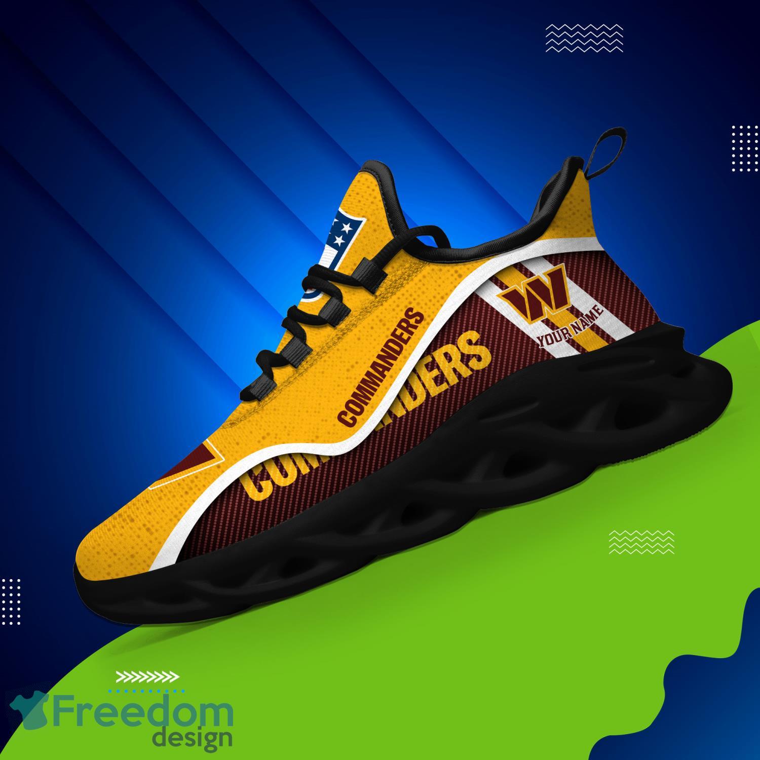 Washington Commanders Sport Sneakers NFL Max Soul Shoes - Freedomdesign