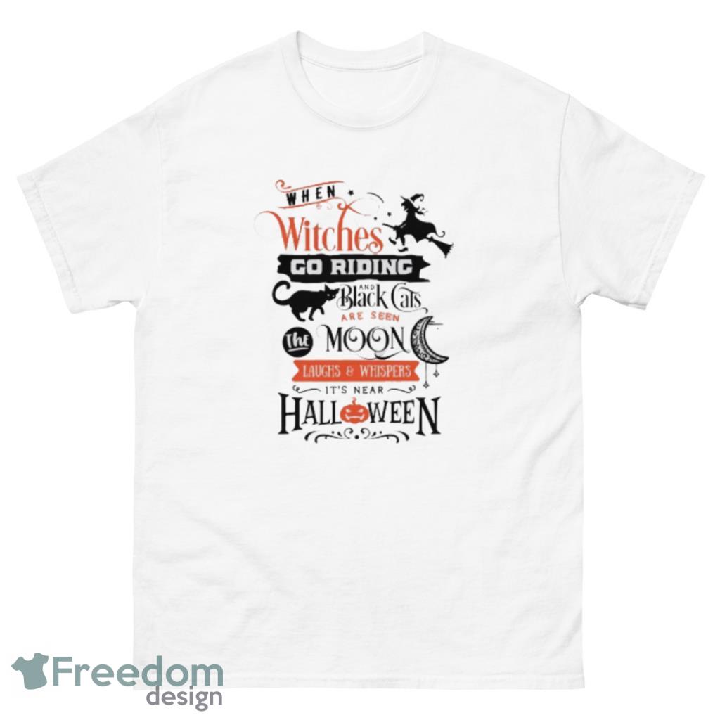 Witches Cat Moon It Is Near Halloween T-Shirt Product Photo 2