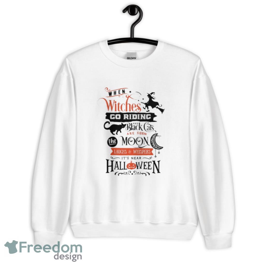 Witches Cat Moon It Is Near Halloween T-Shirt Product Photo 1