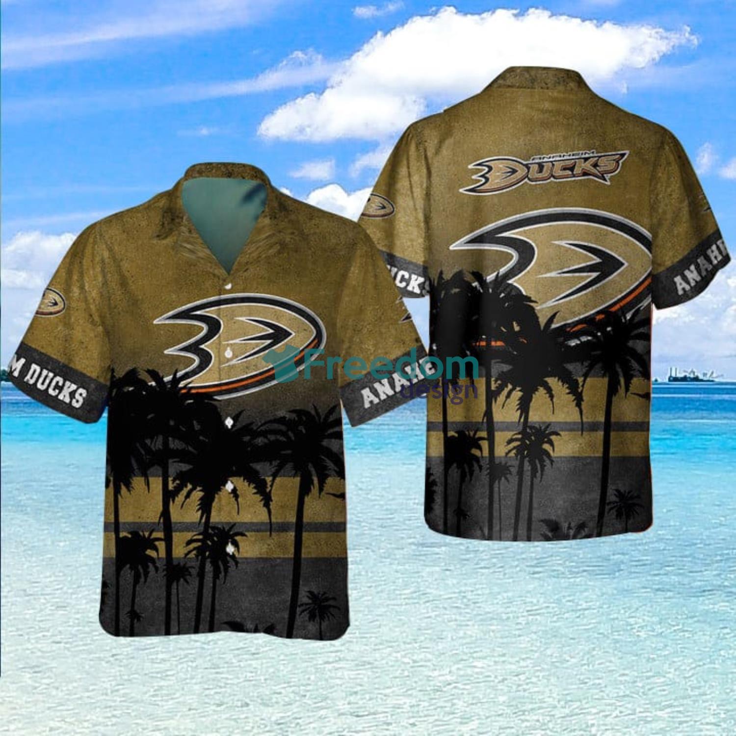 Anaheim Ducks NHL Custom Name Hawaiian Shirt Hot Design For Fans