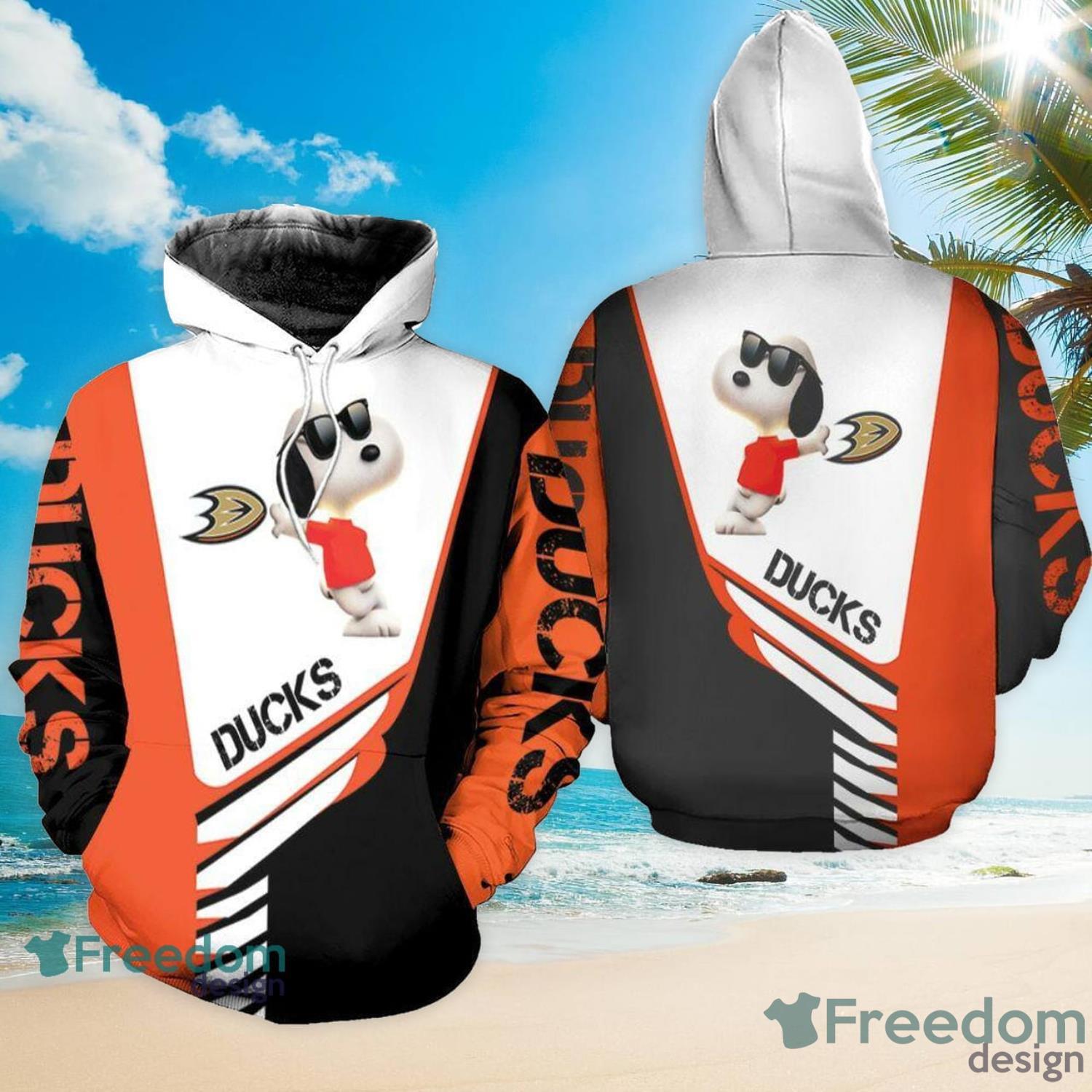 Anaheim Ducks Snoopy Lover Gift 3D All Over Printed Hoodie Zip Hoodie Product Photo 1