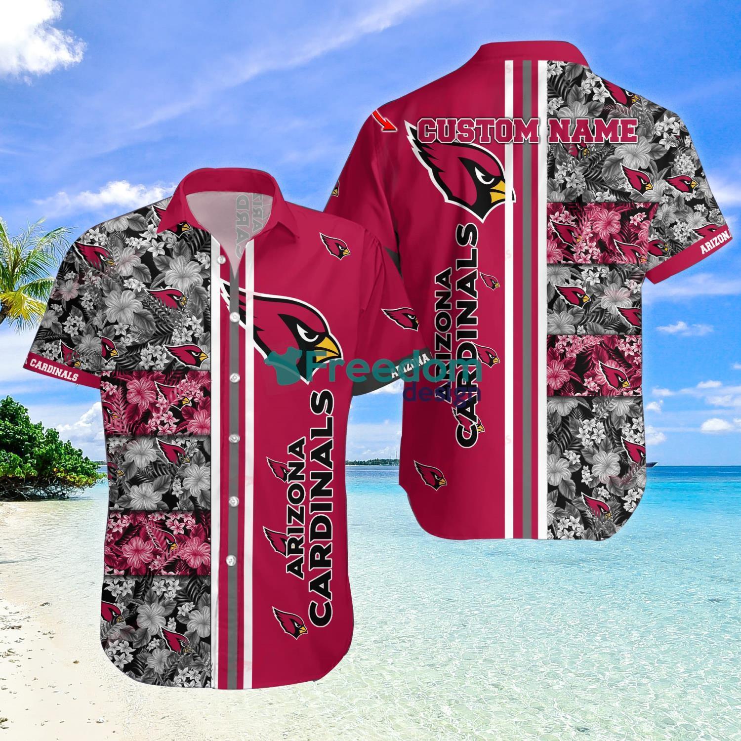 Arizona Cardinals NFL Custom Name Hawaiian Shirt Summer Shirt