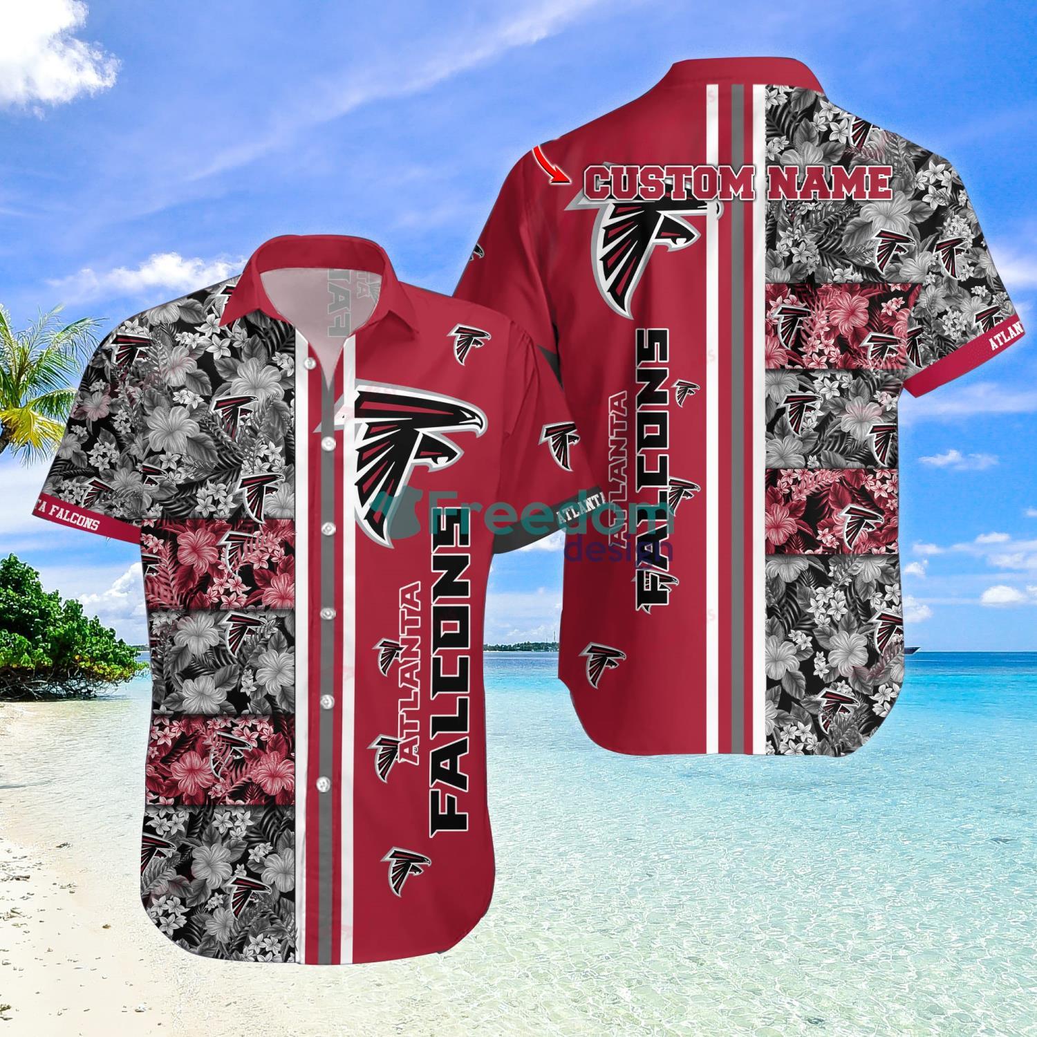 Custom Name Atlanta Falcons NFL Aloha Hawaiian Shirt in 2023