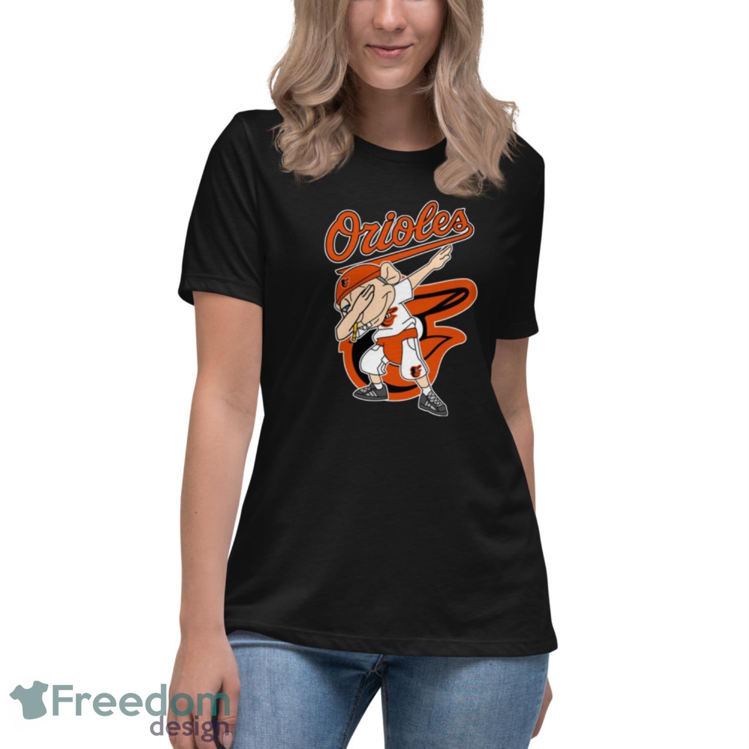 Baltimore Orioles MLB Baseball Jeffy Dabbing Sports T Shirt - Womens Relaxed Short Sleeve Jersey Tee Baltimore Orioles MLB Baseball Jeffy Dabbing Sports T Shirt - Womens Relaxed Short Sleeve Jersey Tee