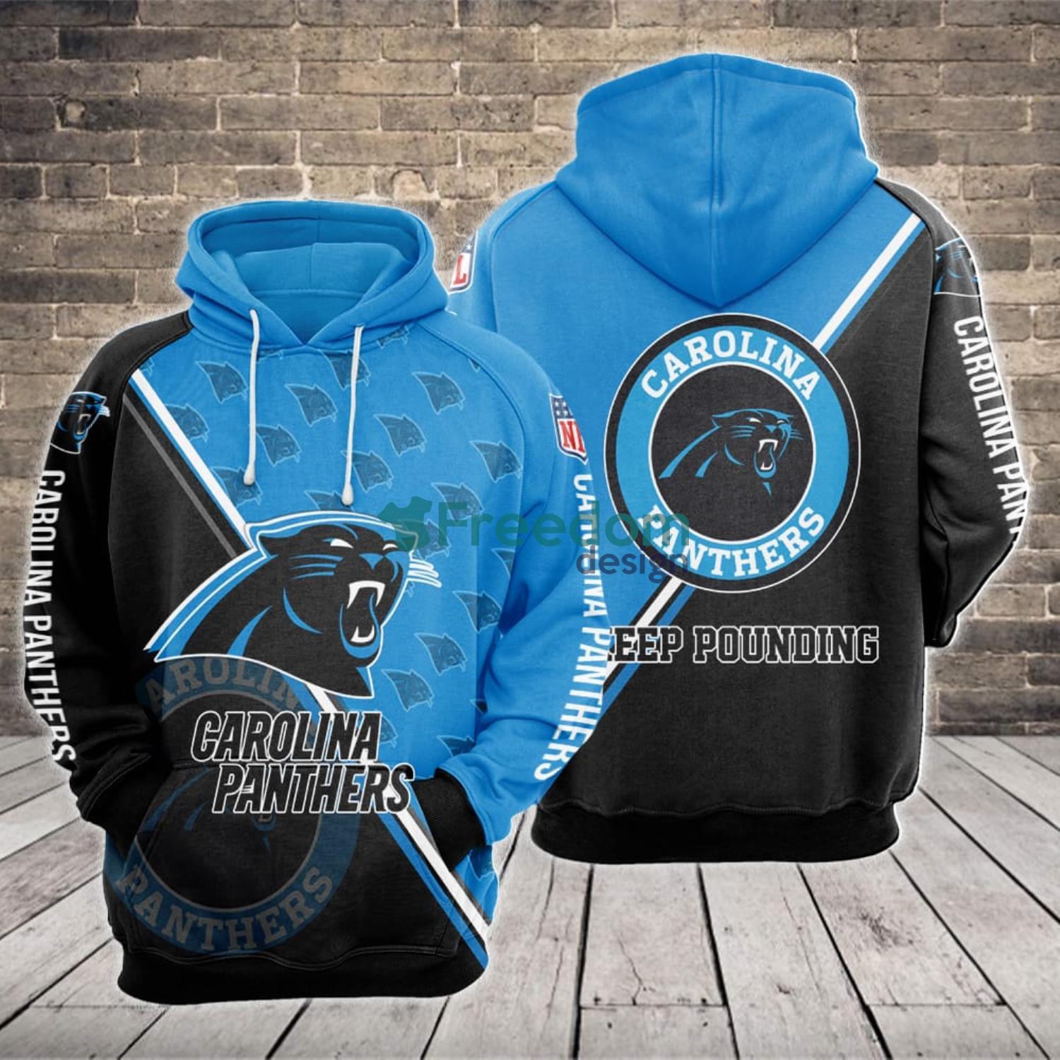 Carolina Panthers Dense Ring Casual 3D Hoodie For Sport Team Product Photo 1 Carolina Panthers Dense Ring Casual 3D Hoodie For Sport Team Product Photo 1