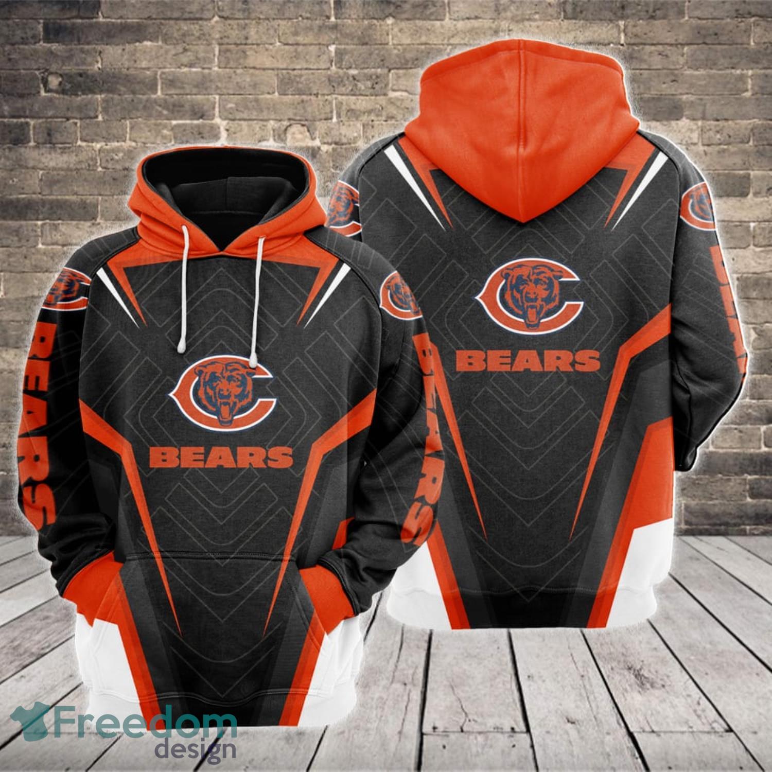 Chicago Bears All Over Print 3D Hoodie For Sport Fans - Freedomdesign