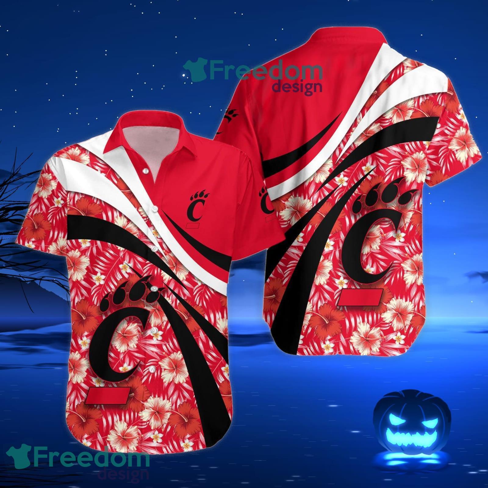 Cincinnati Bearcats NCAA Hibiscus Tropical Flower Hawaiian Shirt Gift For Summer Vacation Product Photo 4 Cincinnati Bearcats NCAA Hibiscus Tropical Flower Hawaiian Shirt Gift For Summer Vacation Product Photo 4