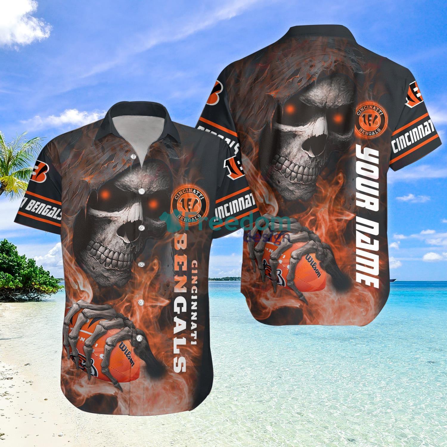 Cincinnati Bengals NFL Customized Summer Hawaiian Shirt