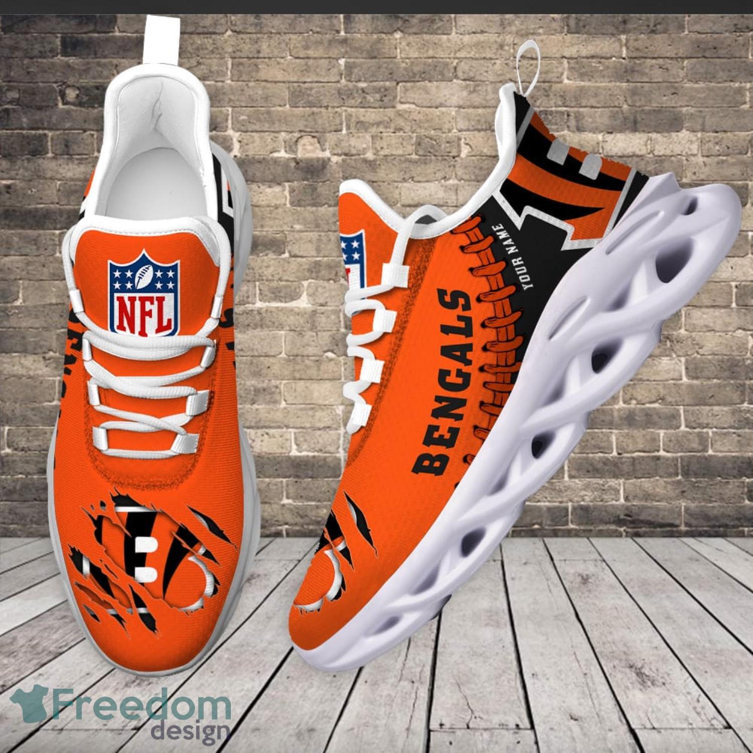 Cincinnati Bengals NFL Max Soul Sneakers Sport Shoes - Freedomdesign