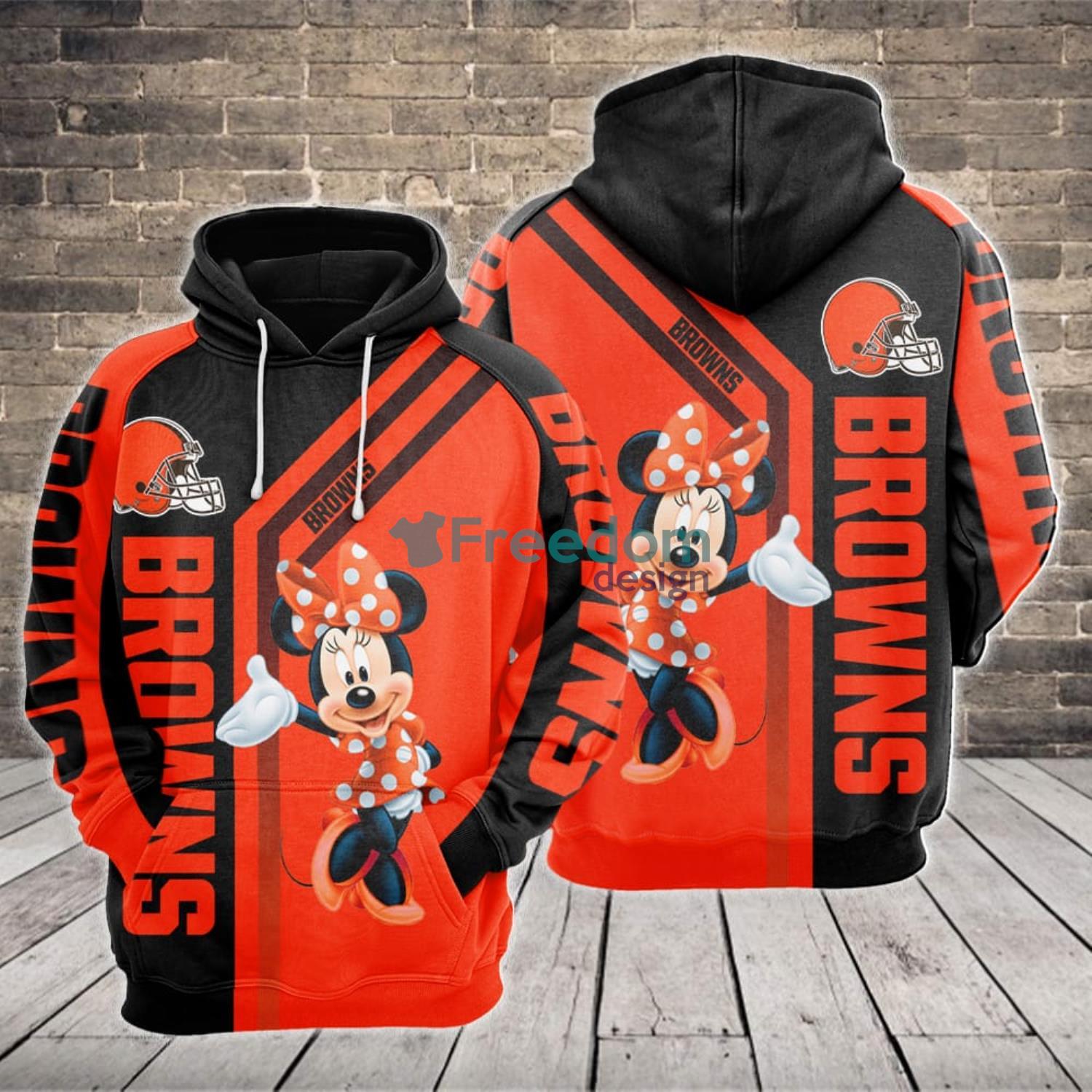 Mickey Mouse Cincinnati Bengals Full Print Hoodie - Freedomdesign