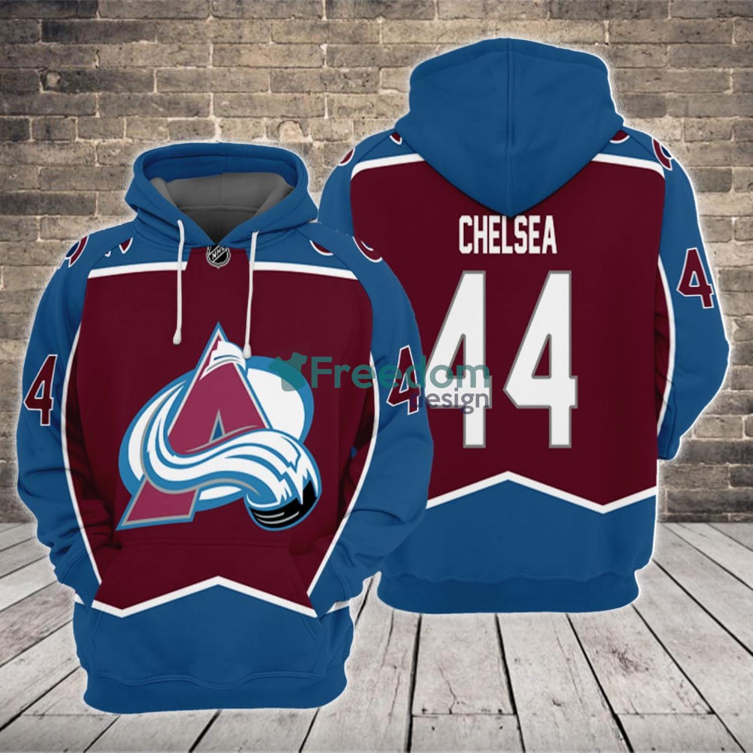 Custom Name Colorado Avalanche 3D Hoodie For Sport Team Product Photo 1 Custom Name Colorado Avalanche 3D Hoodie For Sport Team Product Photo 1